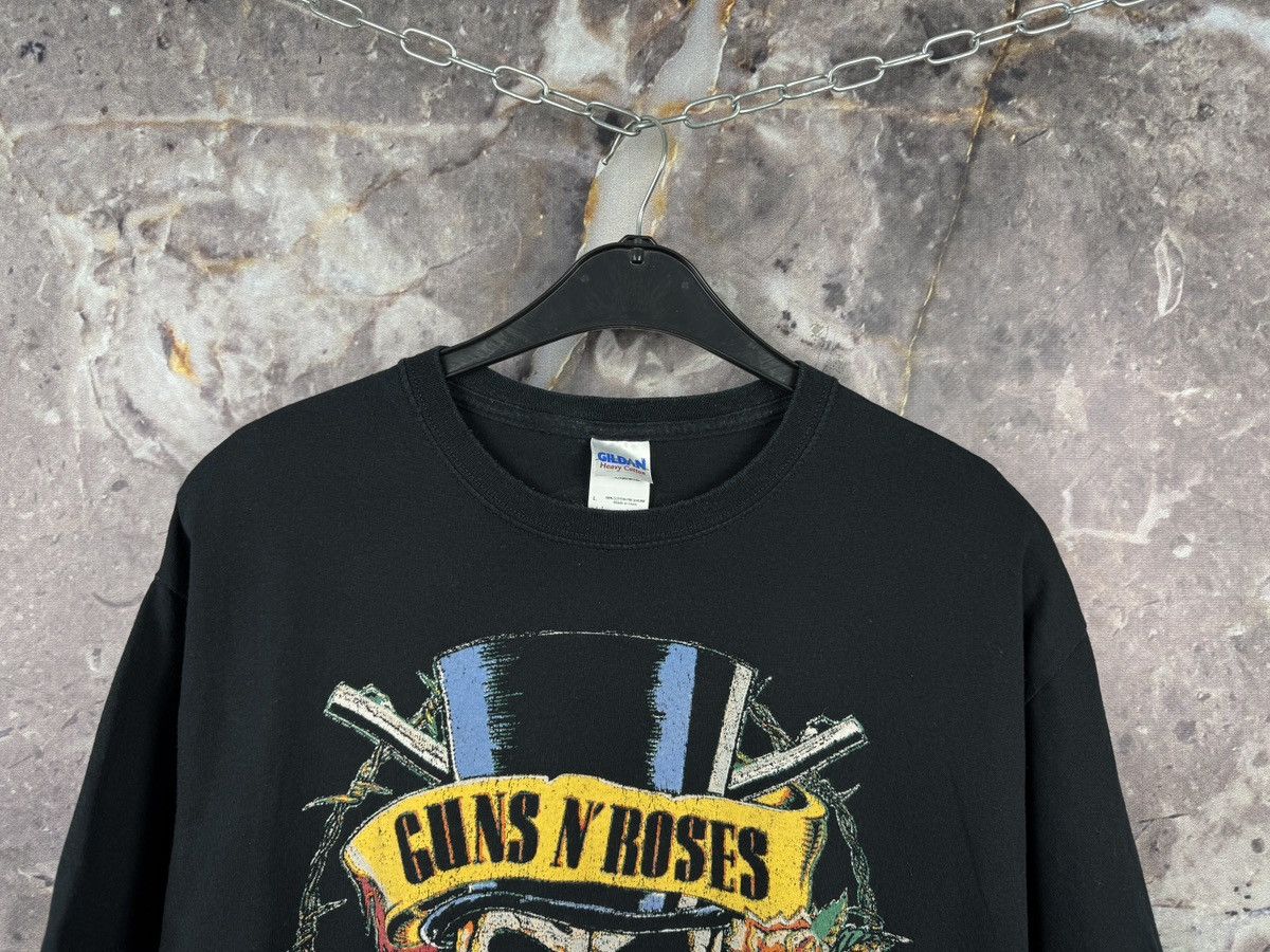 Gildan Guns N’ Roses Skull Top Hat Graphic Band T-Shirt Black Size US L / EU 52-54 / 3 - 2 Thumbnail