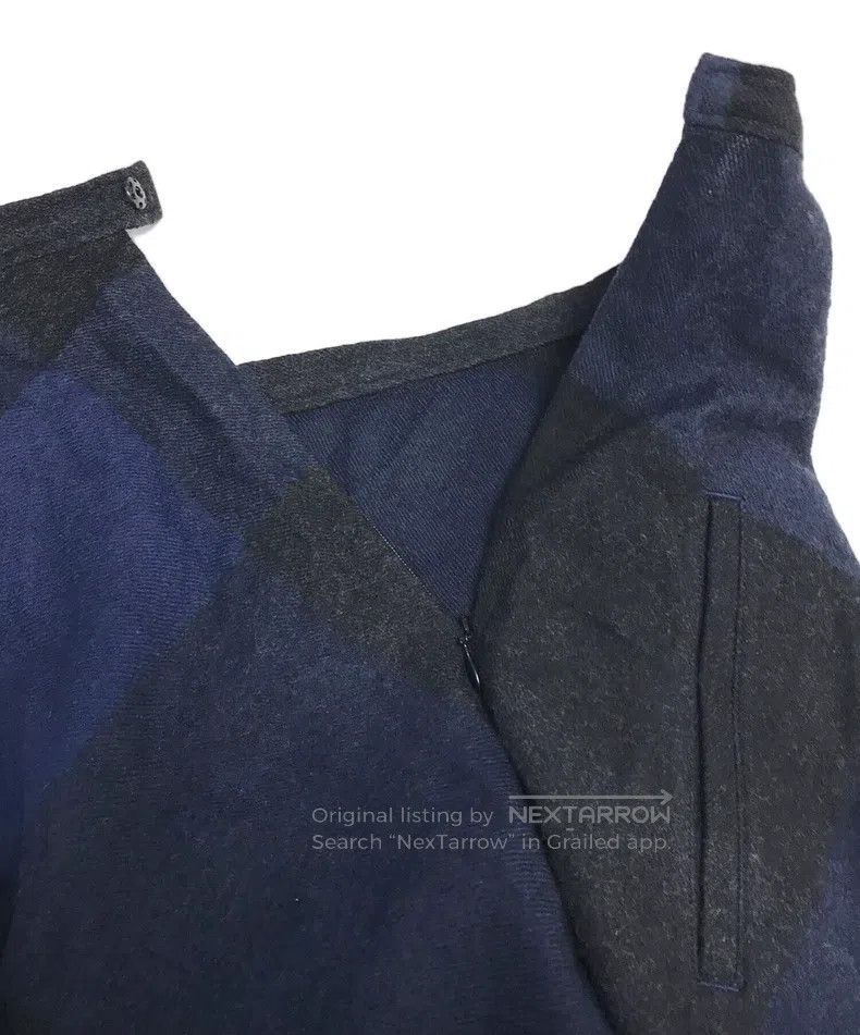 Yohji Yamamoto Yohji Yamamoto size 1 Noir Plaid Anamorphic Skirt Size 24" / US 00 / IT 34 - 4 Thumbnail