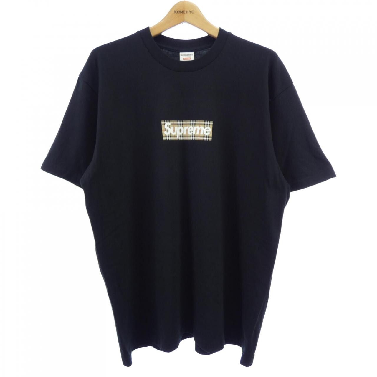 Supreme Supreme Supreme Burberry Box Logo Cotton T Shirt Textile T-Shirts BURBERRYBOXLOGO DUTY FREE for USA Size ONE SIZE - 1 Thumbnail