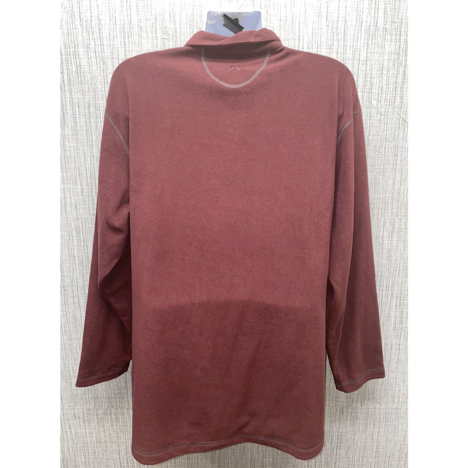 Vintage VINTAGE SPORTIF USA 100% Polyester Maroon Half Zip Fleece Pullover Men XL Red USA Pullover Mens XL Size US XL / EU 56 / 4 - 4 Thumbnail