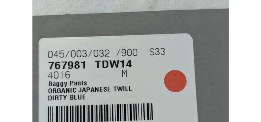 Balenciaga o1rshd1 Organic Japanese Twill Baggy Pants in Dirty Blue Size US 32 / EU 48 - 18 Thumbnail