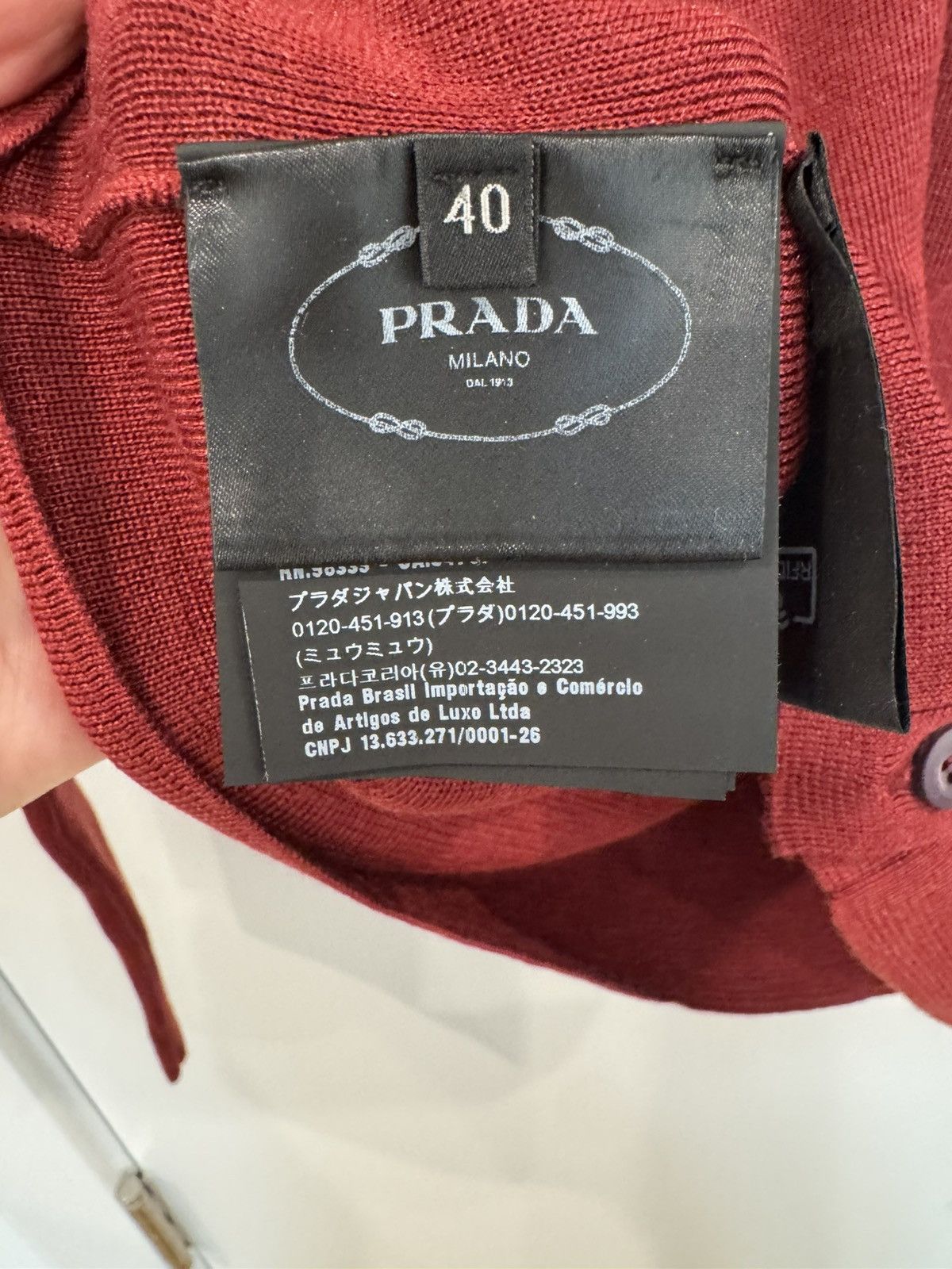 Prada Prada cashmere and silk cardigan Size S / US 4 / IT 40 - 4 Thumbnail