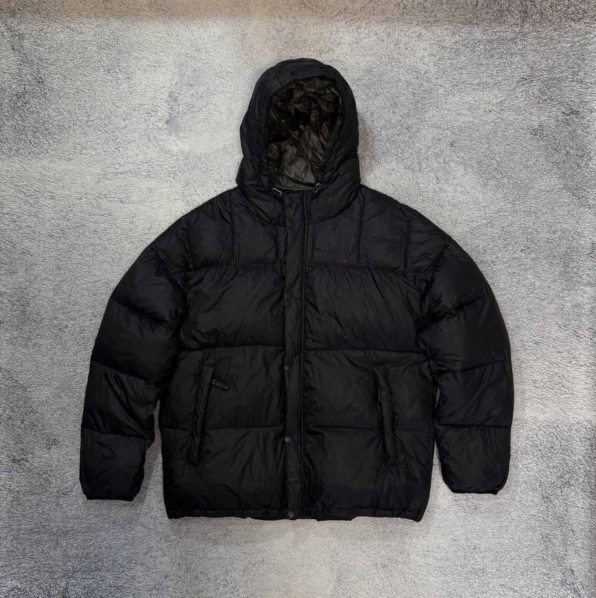Schott Schott NYC RITCH Down Jacket LMen Black Hooded Puffer Winter Size US L / EU 52-54 / 3 - 2 Thumbnail