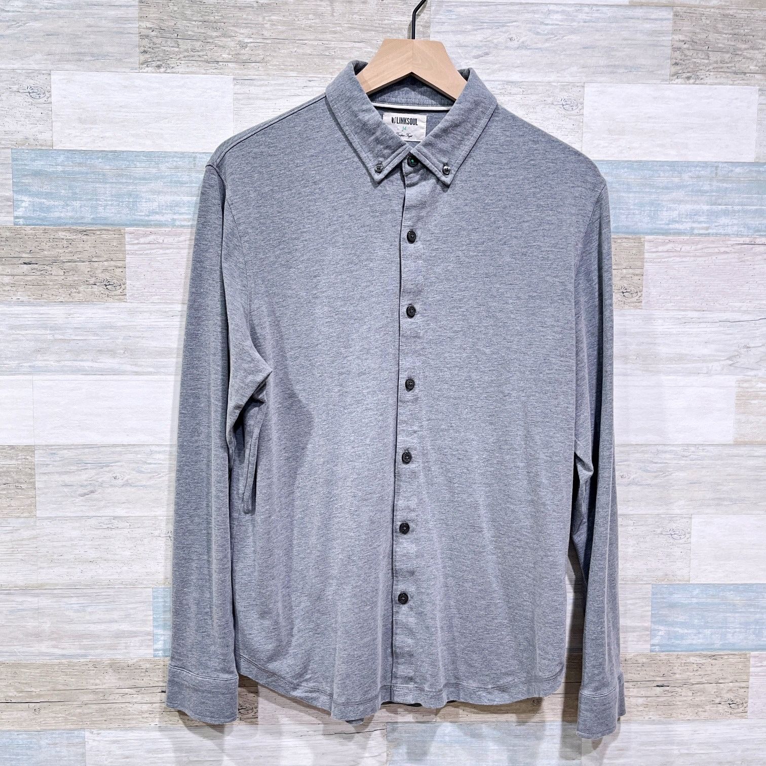 Other Tidewater Building LINKSOUL Jersey Button Down Shirt Gray M Size US M / EU 48-50 / 2 - 1 Thumbnail