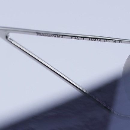 Dior Dior 30MONTAIGNE M1U F0A6 Rimless Sunglasses Silver Shield Size ONE SIZE - 10 Thumbnail