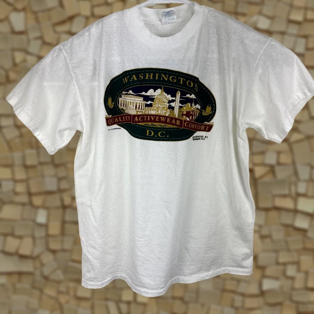 Vintage VINTAGE Washington DC T Shirt Men’s XL USA Statehood Tourist Destination Tee Size US XL / EU 56 / 4 - 1 Thumbnail