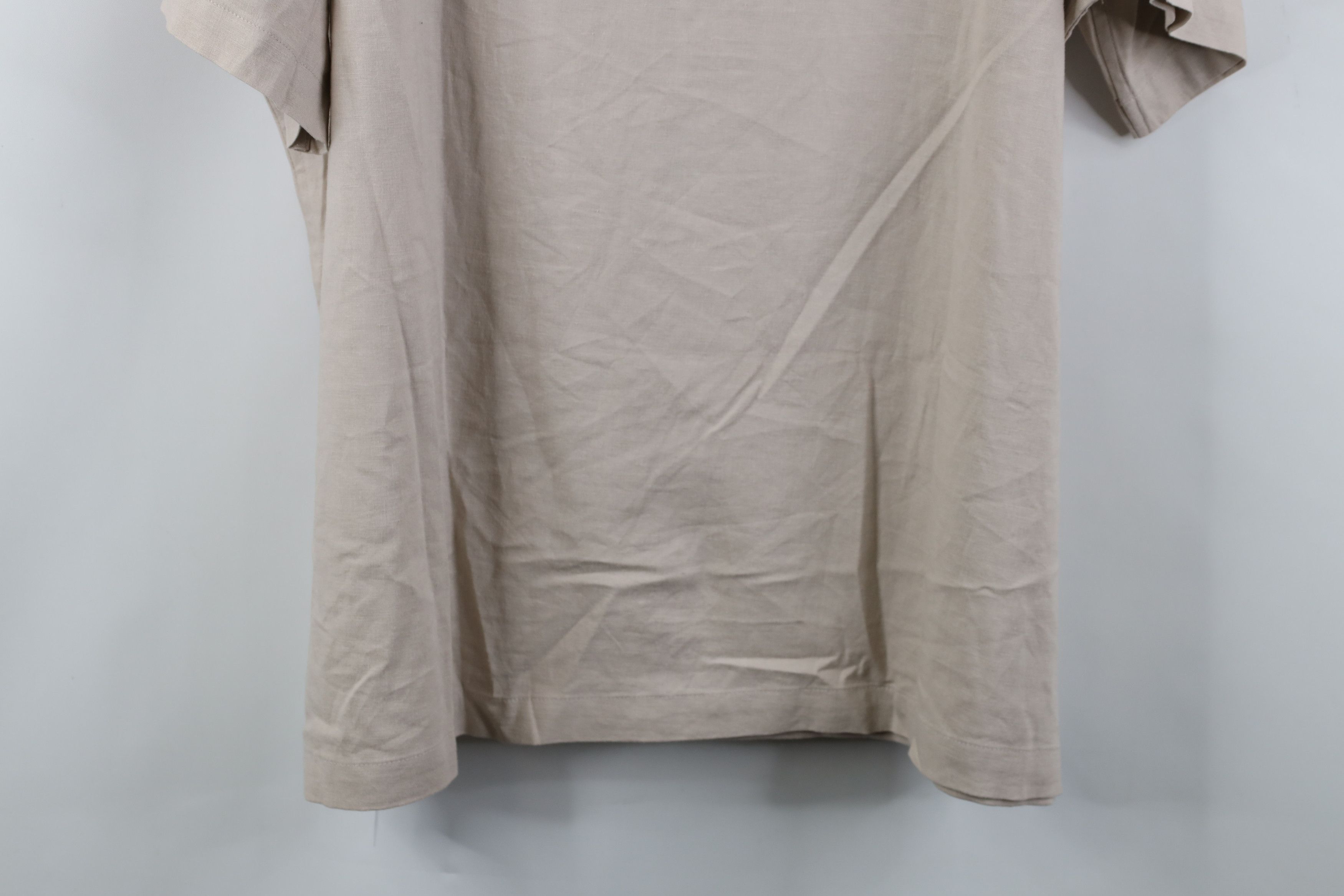 Gap Deadstock Vintage Y2K Gap Looped Collar Button Shirt Beige Size US XXL / EU 58 / 5 - 13 Thumbnail