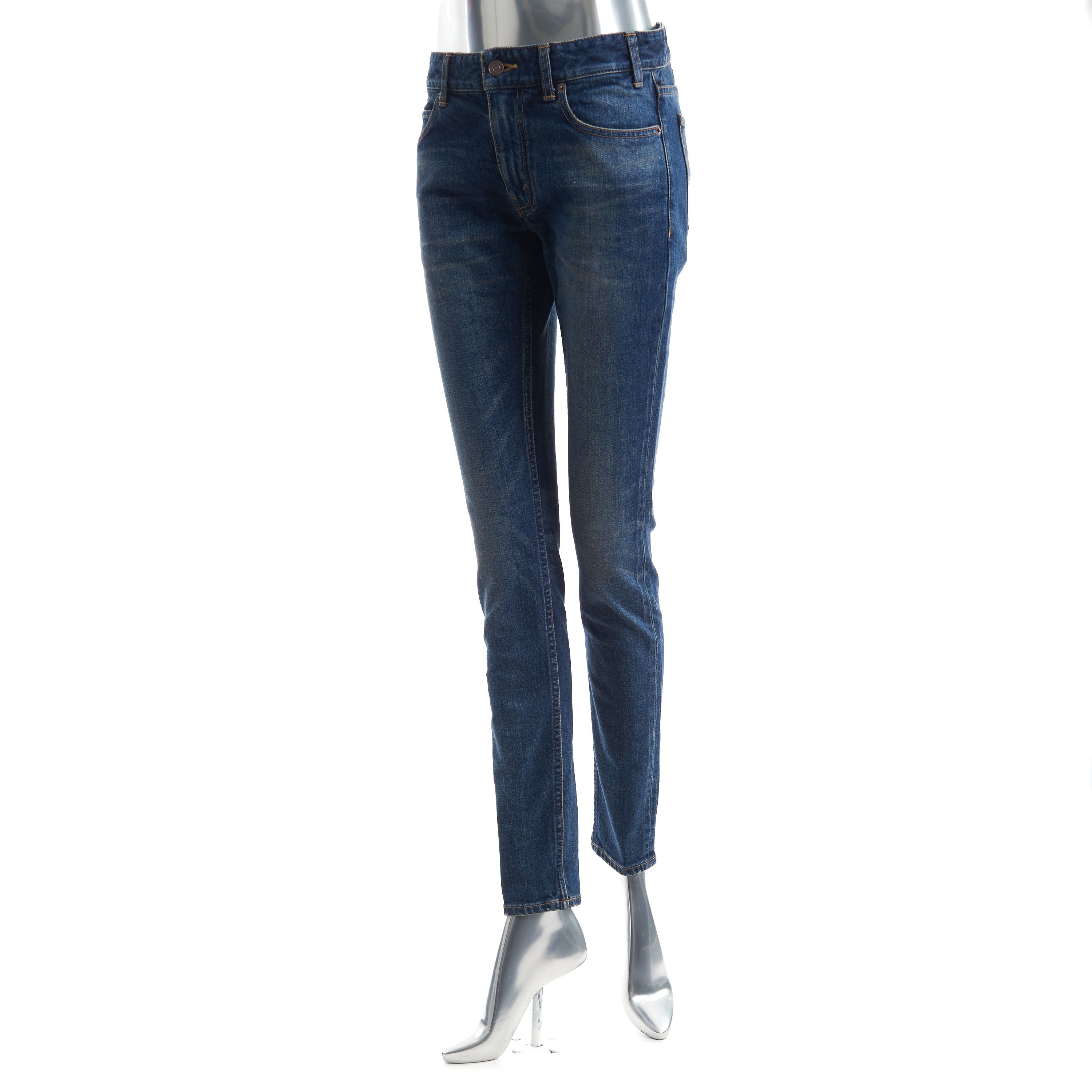 Celine Skinny Jeans In Dark Union Wash Denim Size 27" / US 4 / IT 40 - 2 Thumbnail