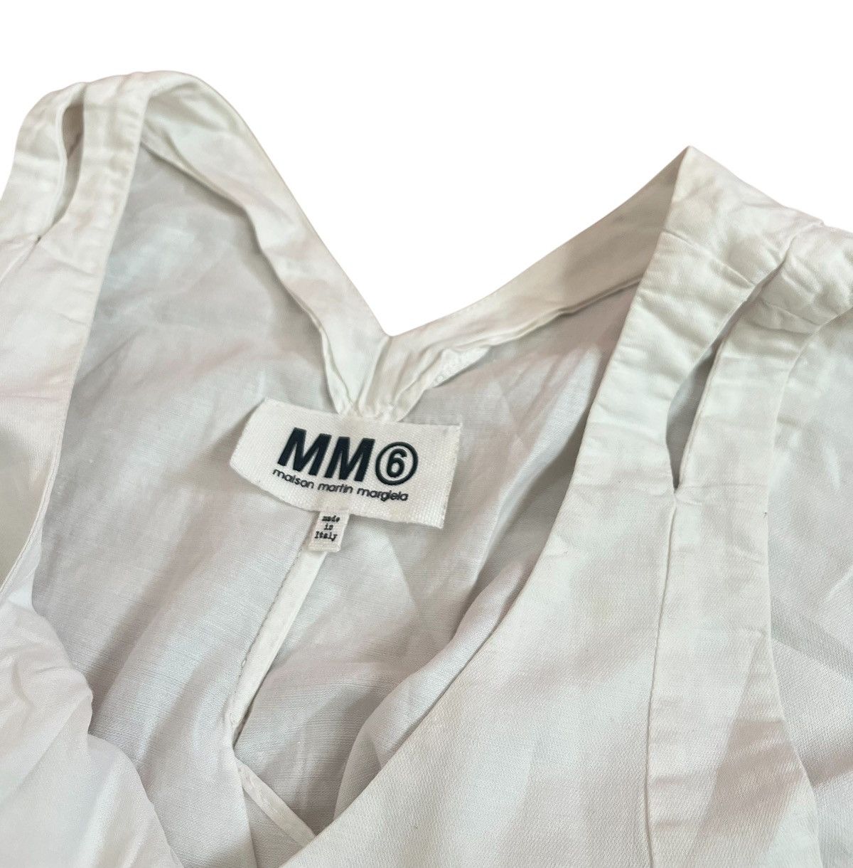 Maison Margiela TAX FREE 🇺🇸 maison martin margiela mm6 white mini dress Size S / US 4 / IT 40 - 3 Thumbnail