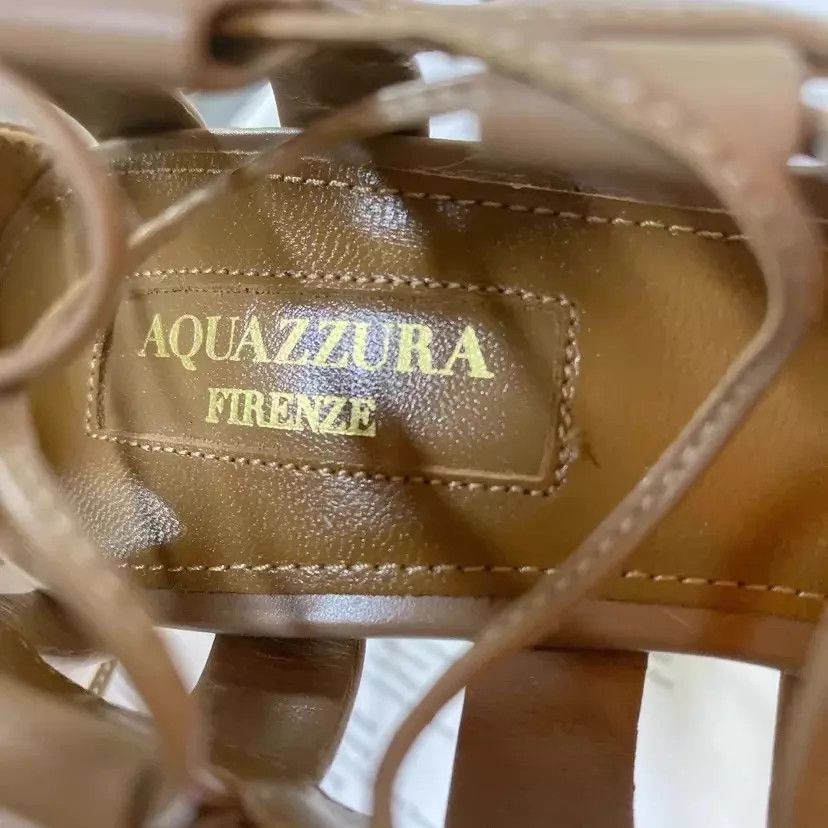 Aquazzura Aquazzura Strappy Heels 35.5 Pre-Owned Size US 5 / IT 35 - 6 Thumbnail