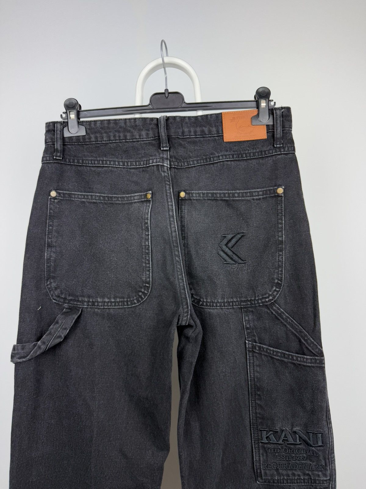 Karl Kani Karl Kani Washed Black Denim Jeans Pants Size US 31 - 2 Thumbnail