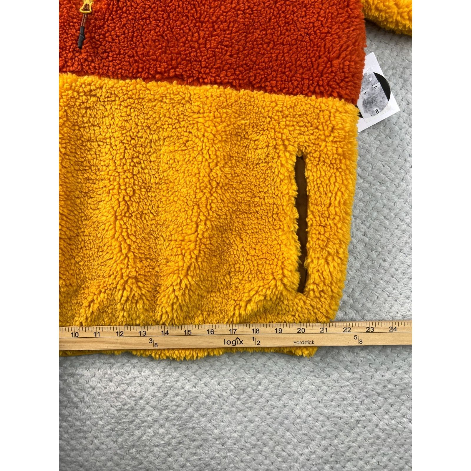 Stoic Stoic Mens MTN Pullover 1/2 Zip Sherpa Rust Yellow Fleece Lg Size US L / EU 52-54 / 3 - 9 Thumbnail