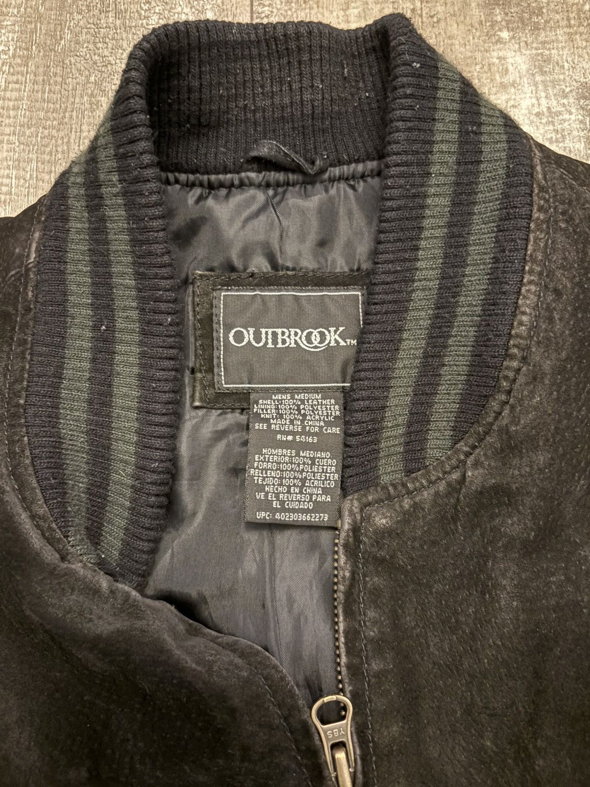 Other Vintage Suede Varsity Bomber Jacket Black Brown Elbow Patch Size US L / EU 52-54 / 3 - 3 Thumbnail