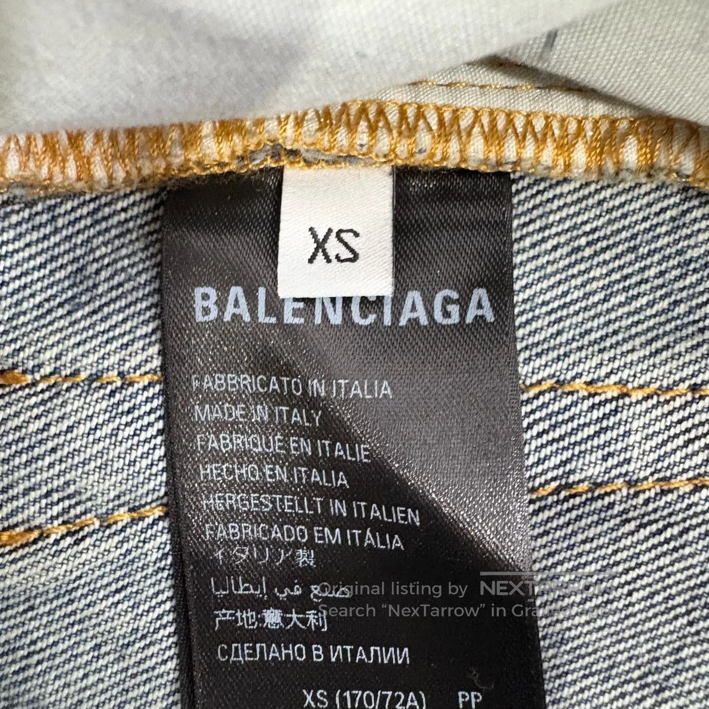 Balenciaga Balenciaga sizexs Super-Destroyed Pant with Knife-Cut Desig Size US 28 / EU 44 - 5 Thumbnail