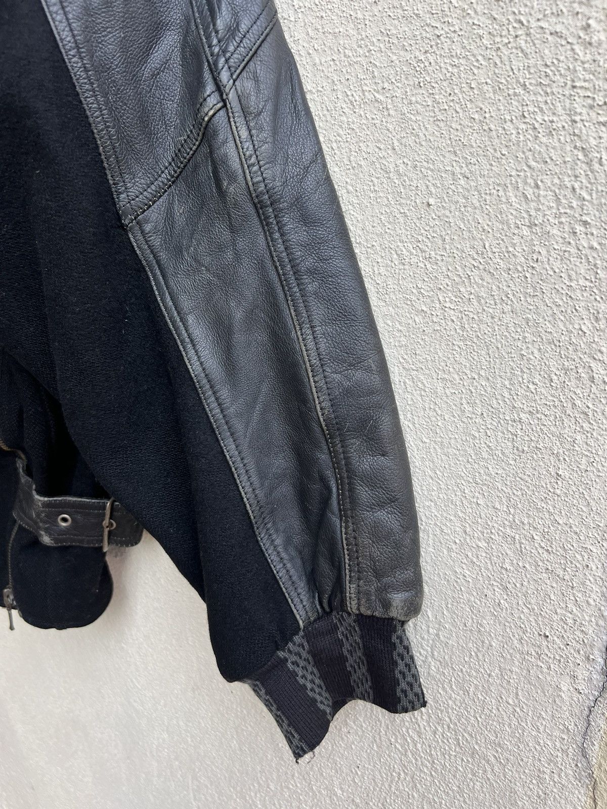 Leather Vintage Arrston Volaju Japan Distress Hybrid Leather Jacket Size US M / EU 48-50 / 2 - 8 Thumbnail
