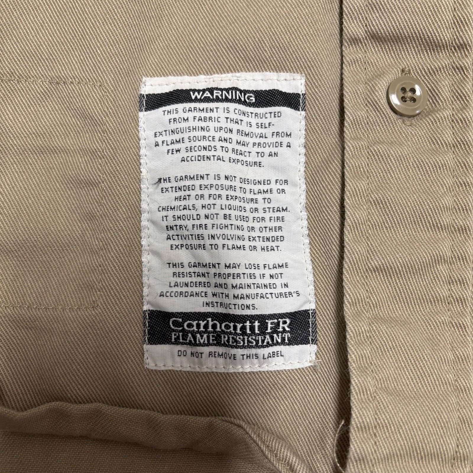 Carhartt Carhartt FR Shirt Mens 2XL Tan Flame Resistant Work Long Sle Size US XXL / EU 58 / 5 - 10 Thumbnail