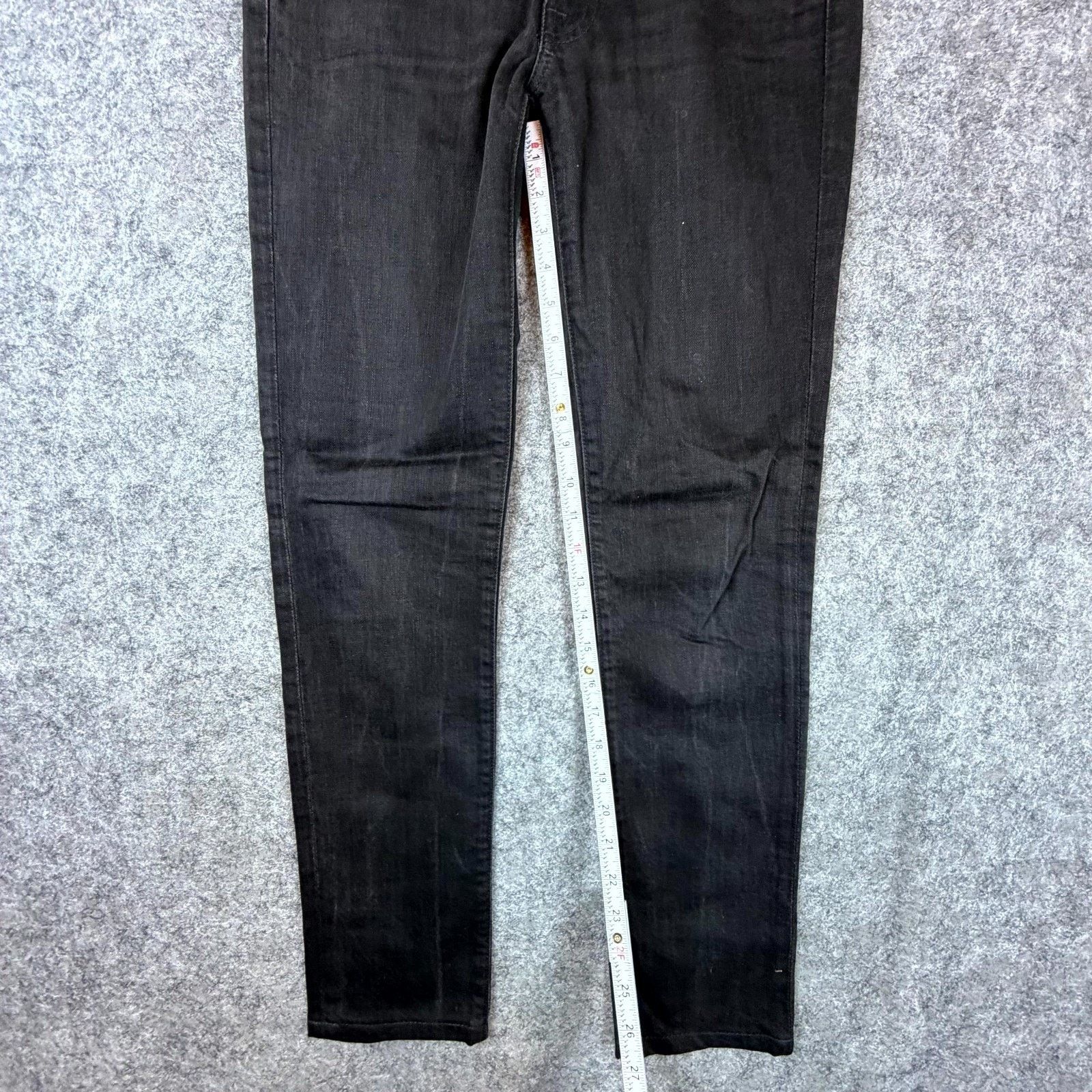 7 For All Mankind 7 For All Mankind Ankle Skinny Jeans Womens 27 Black Stretch Size 27" / US 4 / IT 40 - 5 Thumbnail