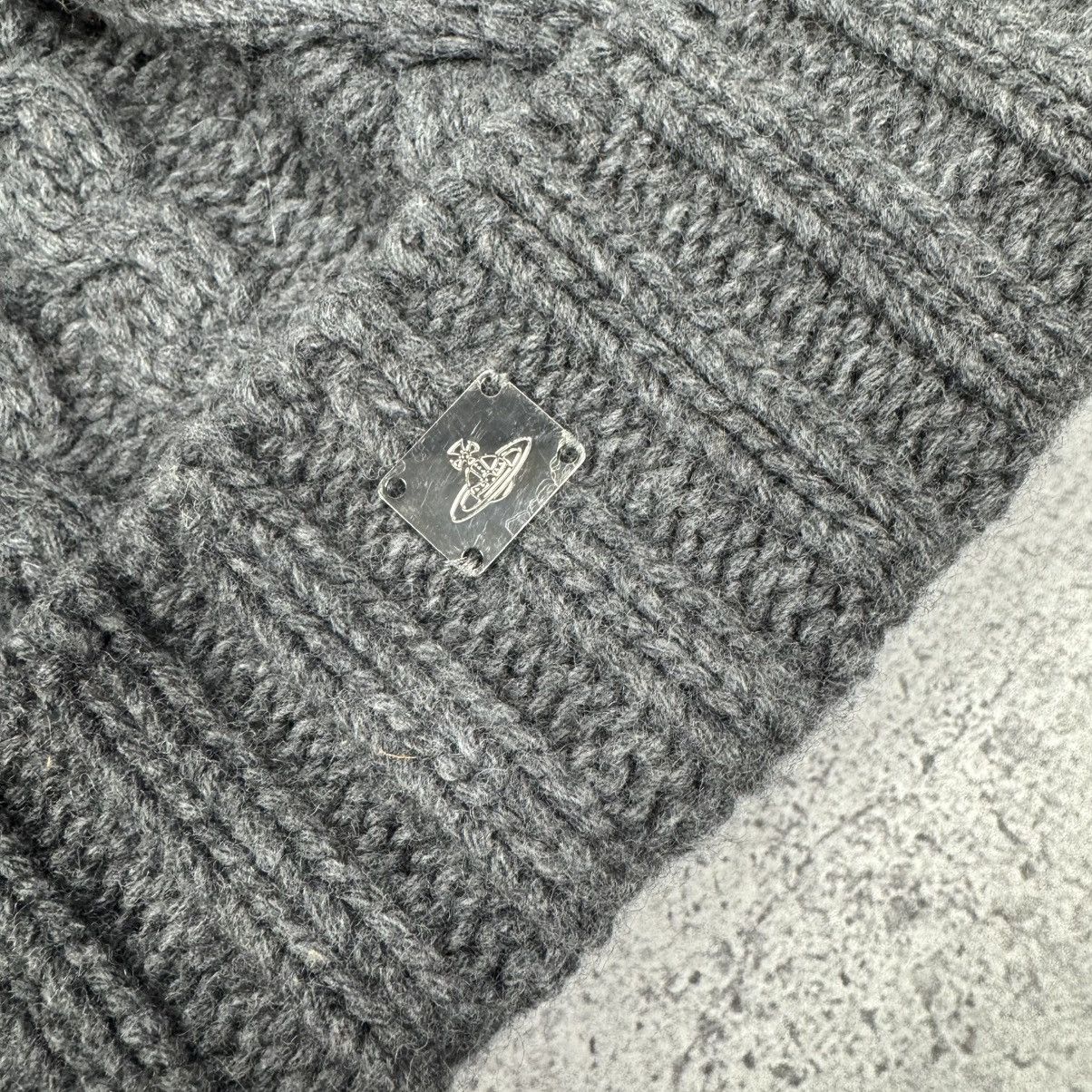 Vivienne Westwood Rare Vivienne Westwood Wool Knitted Metallic Logo Hat Size ONE SIZE - 4 Thumbnail