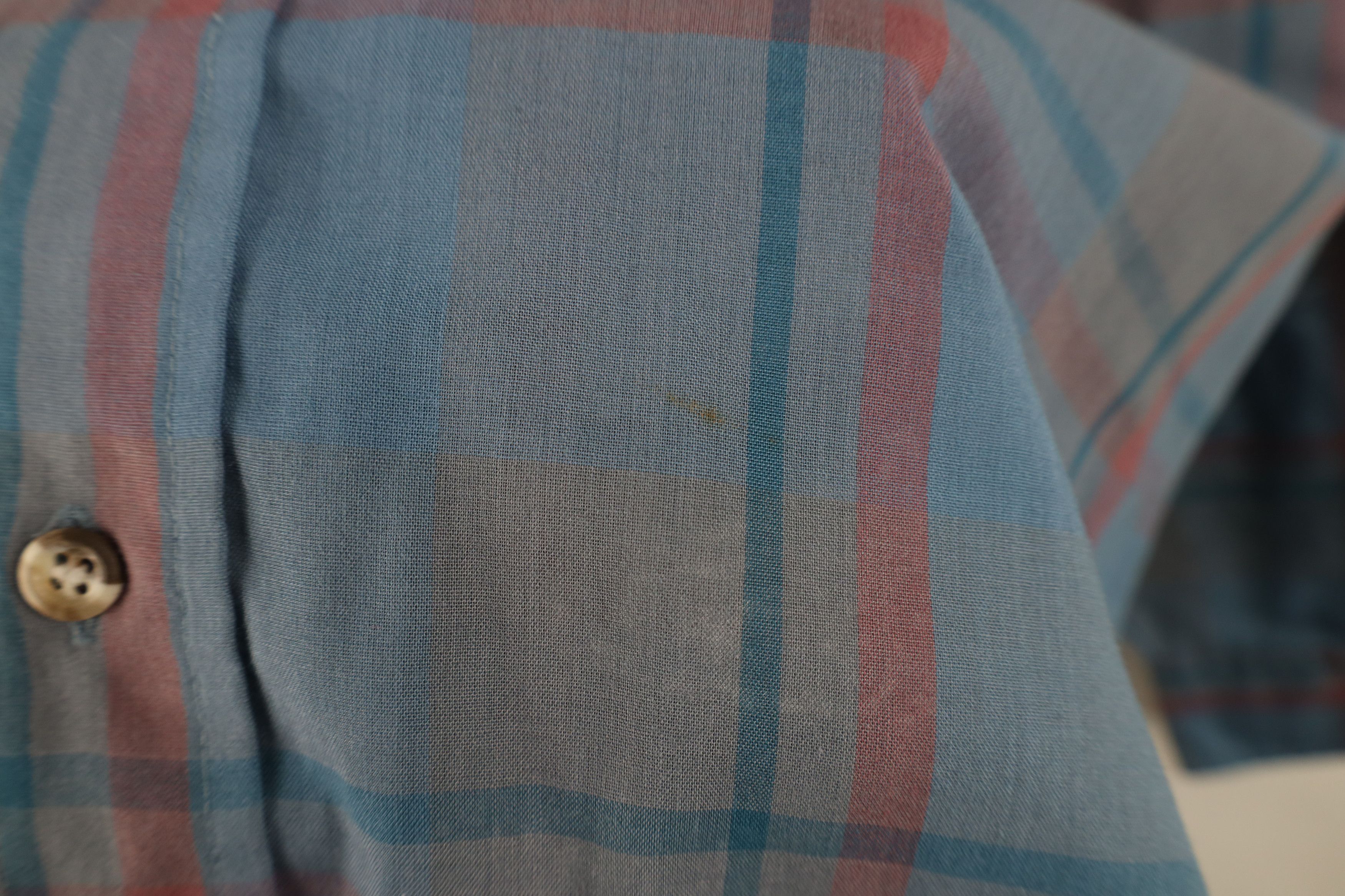 Levi's Vintage 80s 90s Levis Sheer Collared Button Down Shirt Plaid Size US L / EU 52-54 / 3 - 5 Thumbnail