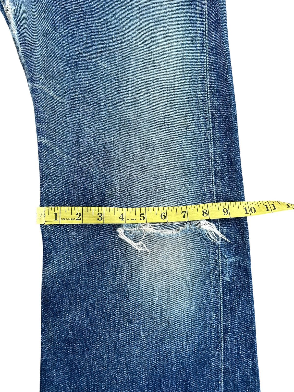 Kapital VINTAGE EDWIN 505XS SELVEDGE DISTRESSED DENIM JEANS Size US 30 / EU 46 - 22 Thumbnail