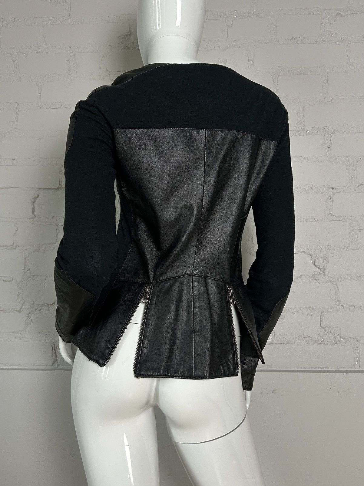 Other Vintage biker asymmetric leather jacket Size S / US 4 / IT 40 - 7 Thumbnail