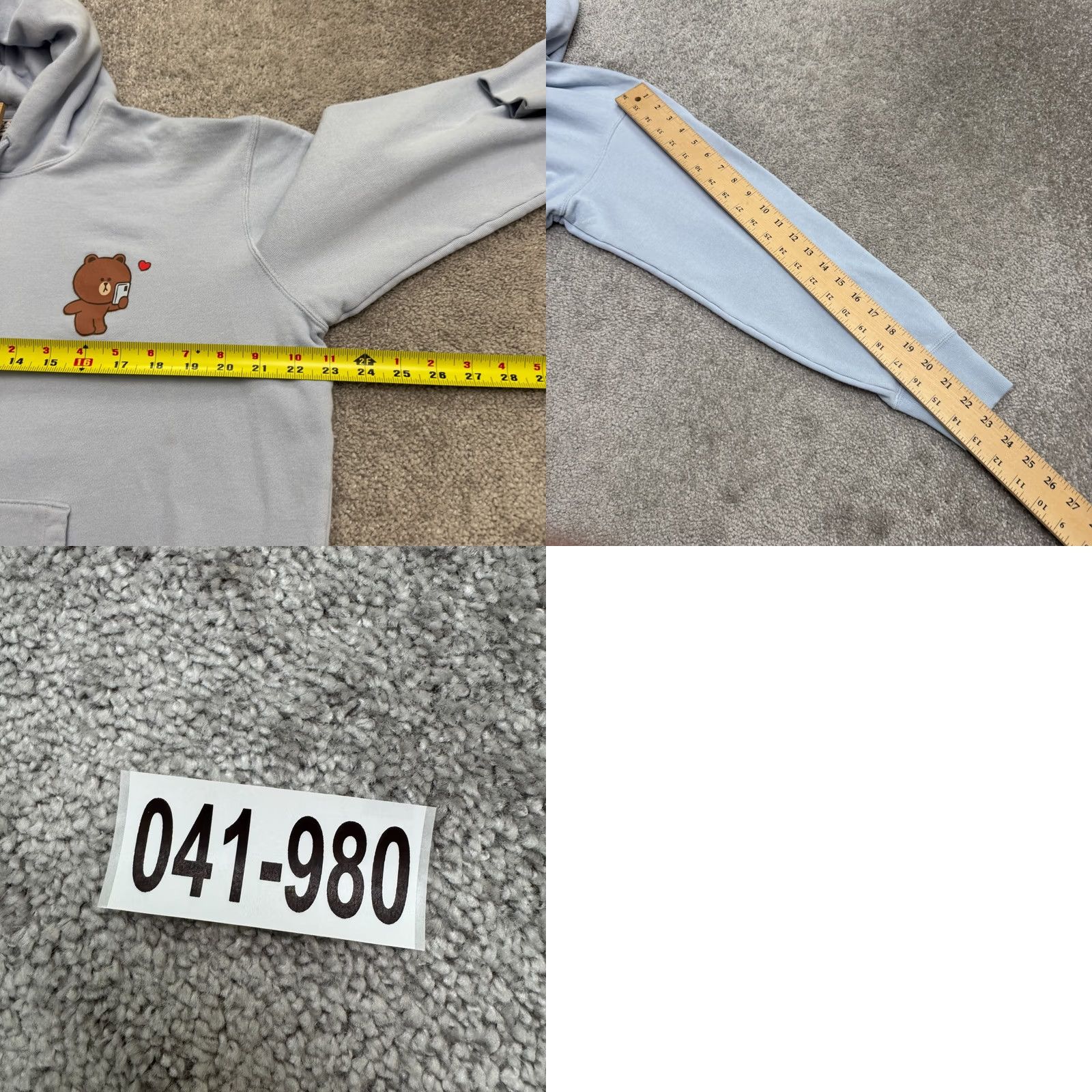 Uniqlo Uniqlo Hoodie M Blue Line Friends Brown Cony Selfie Distance Graphic Pullover Sweatshirt Size M / US 6-8 / IT 42-44 - 10 Thumbnail
