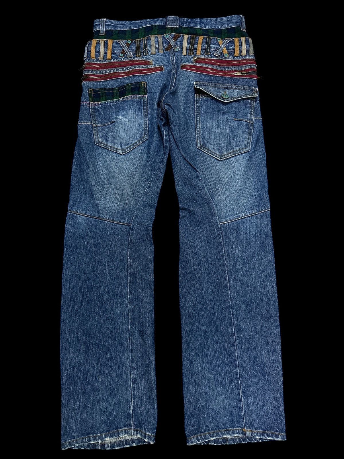 Japanese Brand Flare Twist Legs 💥 Double Waist Flare Twist Legs Denim💥 Size US 34 / EU 50 - 5 Thumbnail