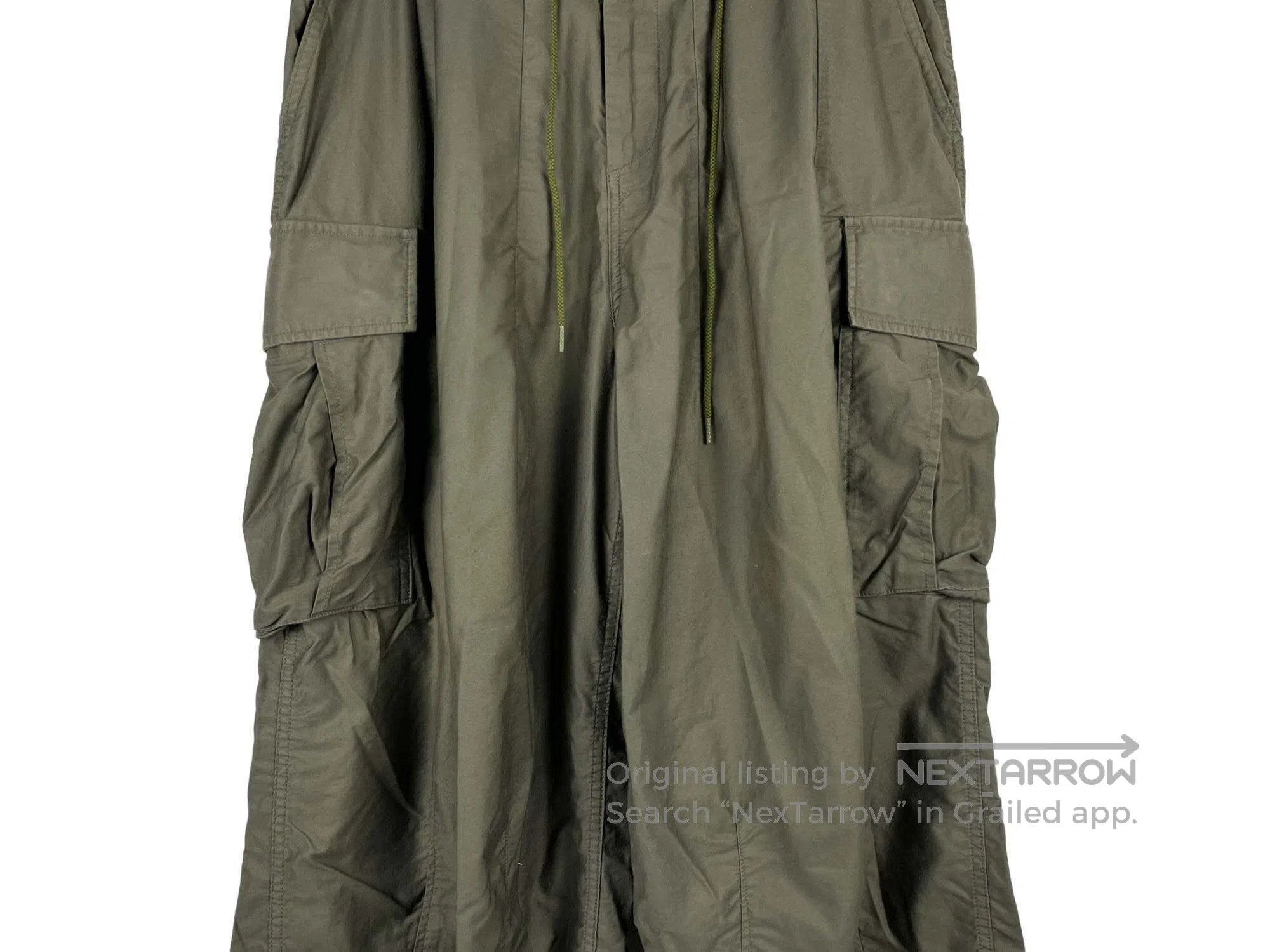 Needles NEEDLES size S Wide Leg Drawstring Big Pocket Cargo Pants Size US 27 - 5 Thumbnail
