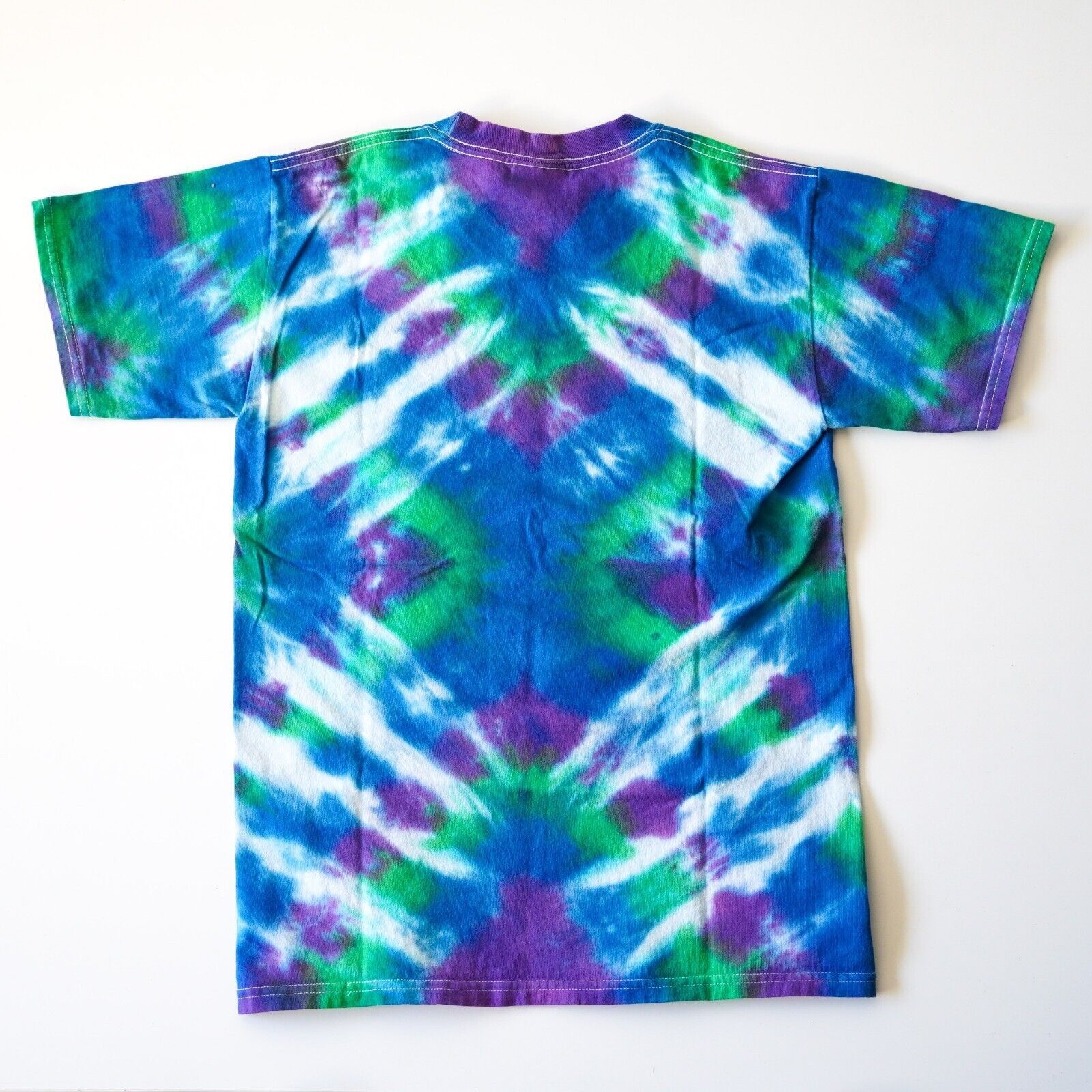 Other Water Wave Diamond Swirl Tie Dye Short Sleeve T-Shirt Small Size US S / EU 44-46 / 1 - 2 Thumbnail