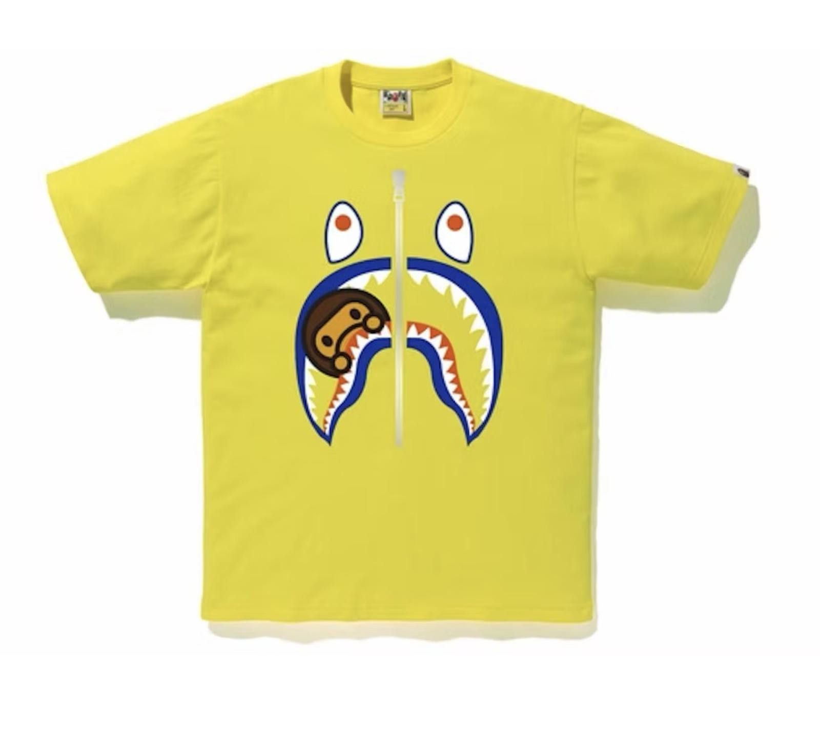 Bape BAPE x Baby Milo Shark Colors Tee Yellow 3XL A Bathing Ape Size US XXL / EU 58 / 5 - 1 Thumbnail
