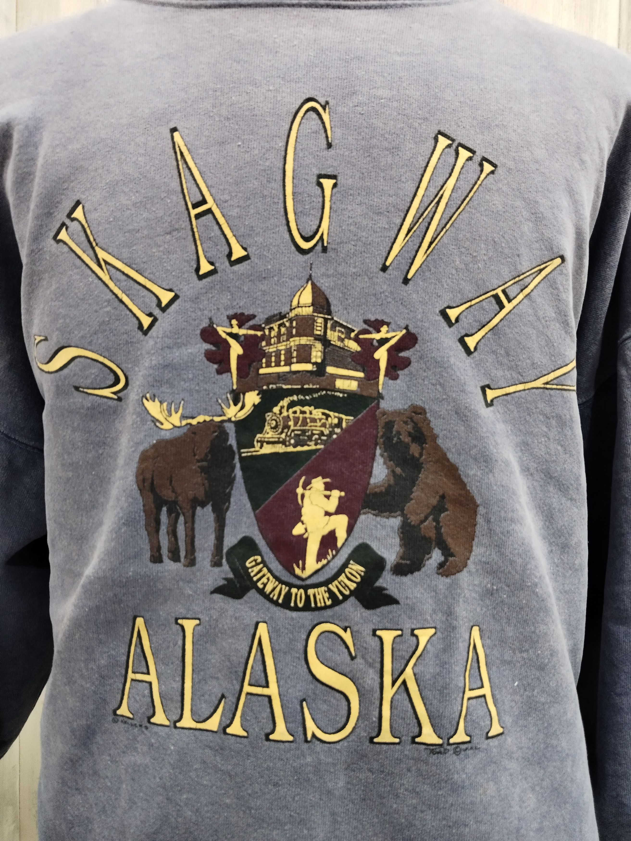 Habitat × Vintage Vintage 90s Skagway Alaska Sweatshirt Size US XL / EU 56 / 4 - 3 Thumbnail