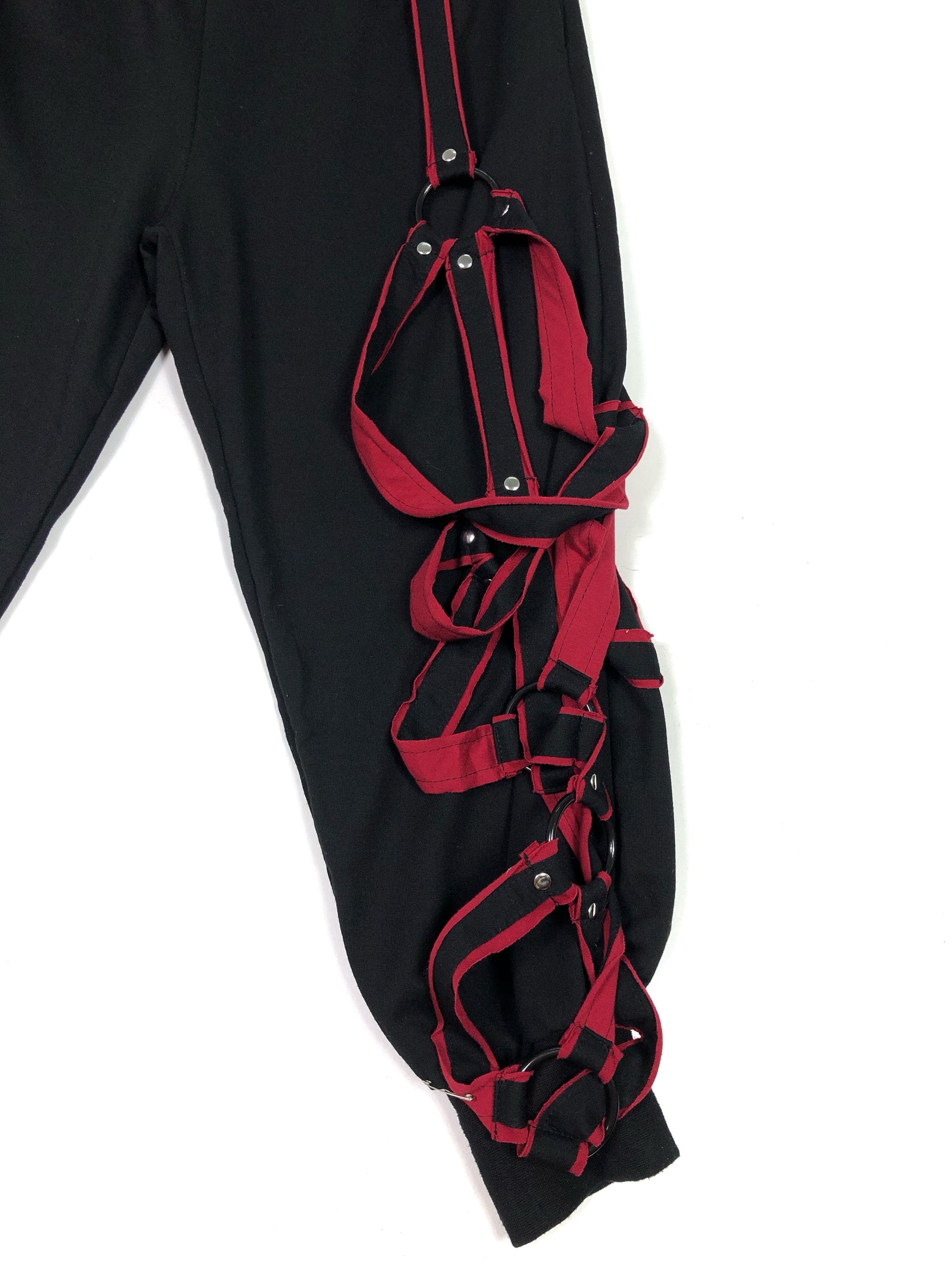 Japanese Brand RARE🔥JAPAN DRUG HONEY BONDAGE PARACHUTE STYLE CROP JOGGER Size US 34 / EU 50 - 7 Thumbnail