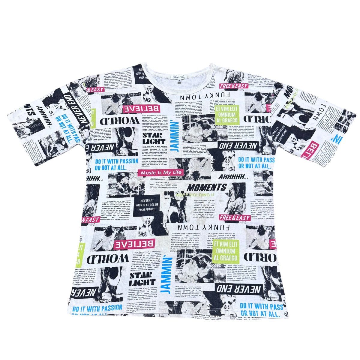 Japanese Brand Thunder Storm Newspepper Shirt Size US M / EU 48-50 / 2 - 1 Thumbnail