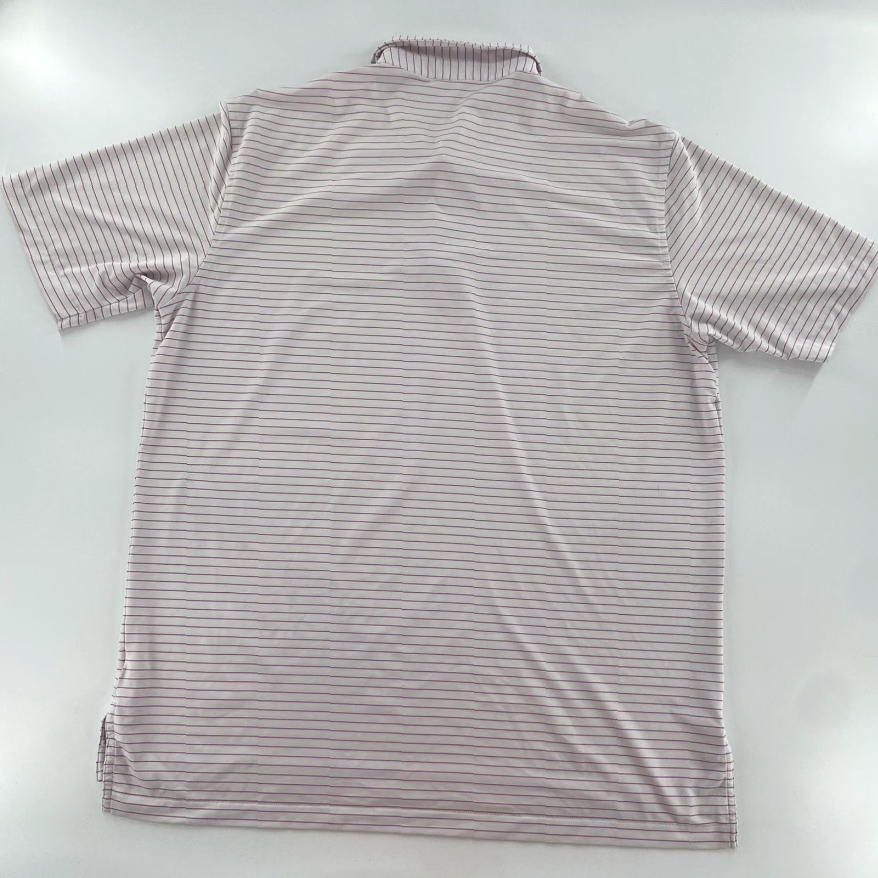 Peter Millar Peter Millar Summer Comfort Shirt XL Men Polo Striped White Golf Polo Shirt Comfort? Size US XL / EU 56 / 4 - 2 Thumbnail