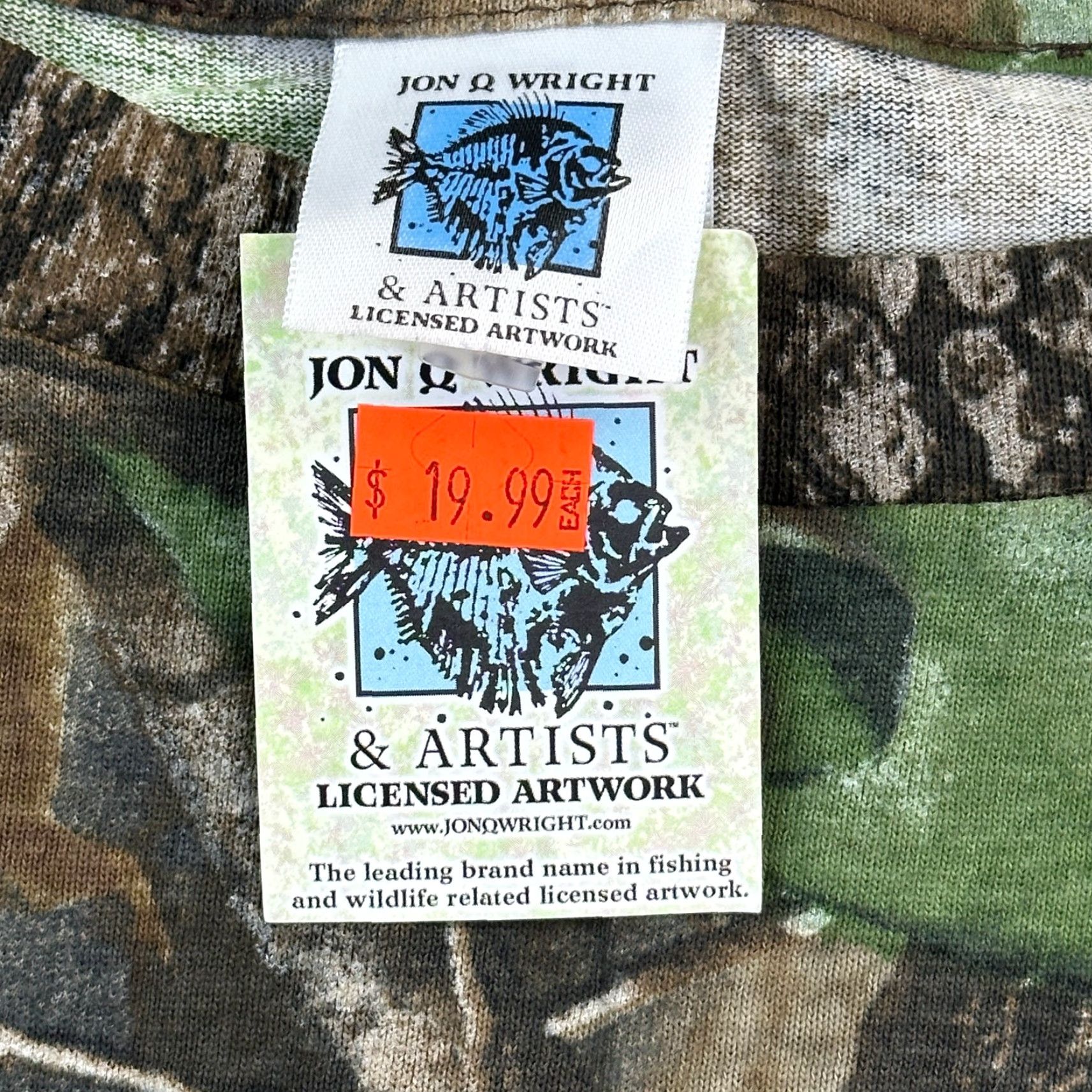 Realtree VINTAGE Jon Q Wright Shirt Mens 2XL Realtree Hardwoods Camo Deer Print Deadstock 90s USA Animals Outdoor Camouflage T-Shirt Mens XL Size US XXL / EU 58 / 5 - 4 Thumbnail