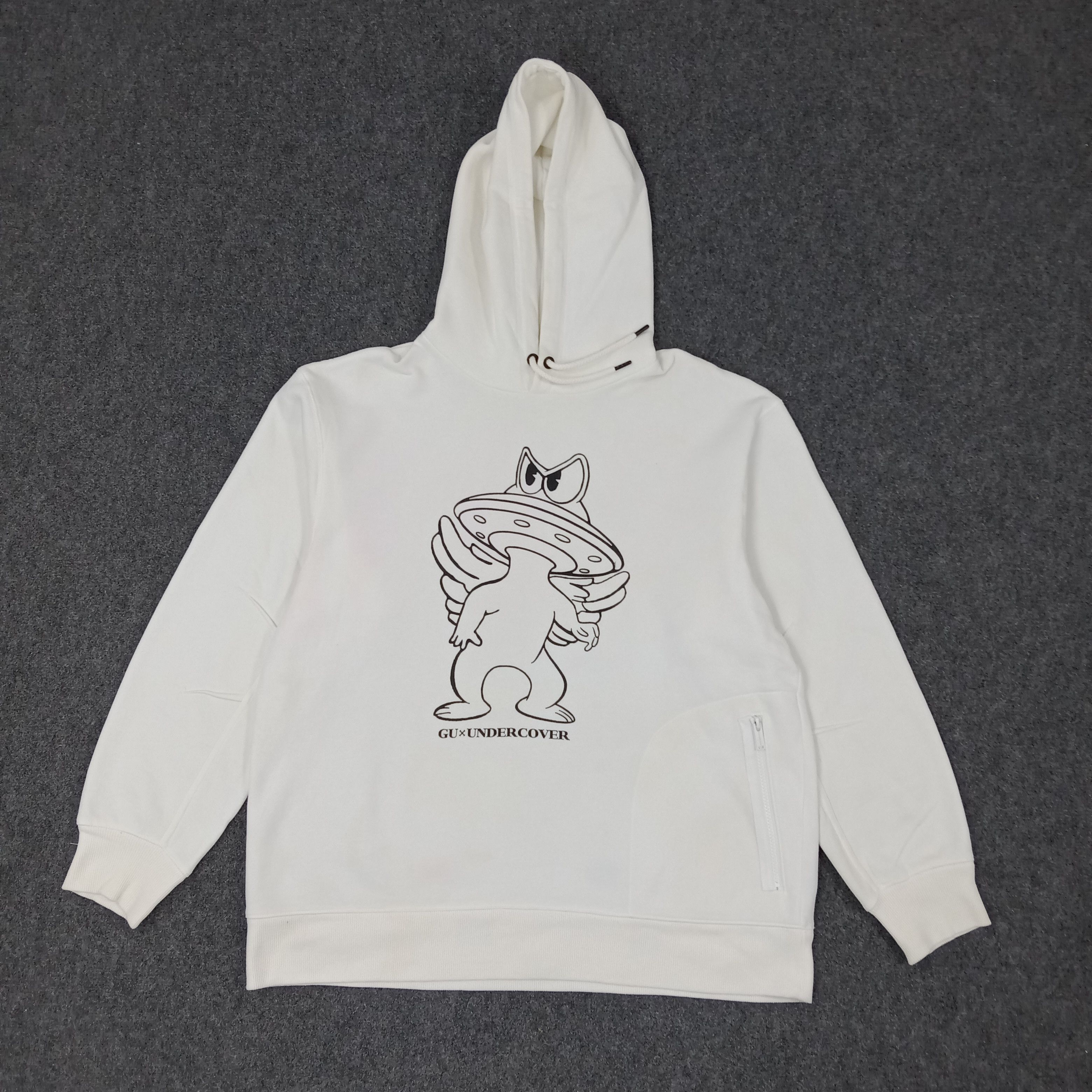 GU × Undercover × Vintage Gu x Undercover Japanese Brand Custom Logo Hoodies C218N9 Size US L / EU 52-54 / 3 - 1 Thumbnail