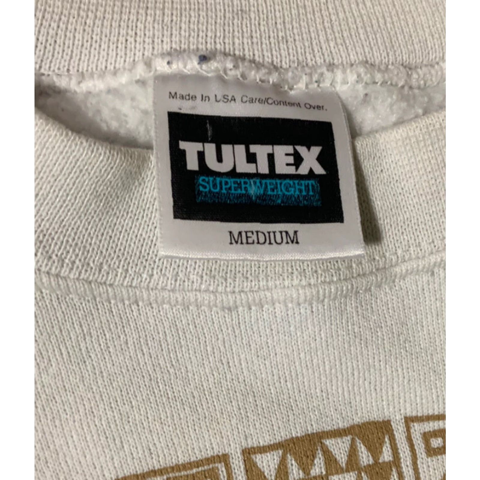 Tultex 90s Tultex Alpaca Crewneck Sweatshirt Medium White Mens Size US M / EU 48-50 / 2 - 4 Thumbnail