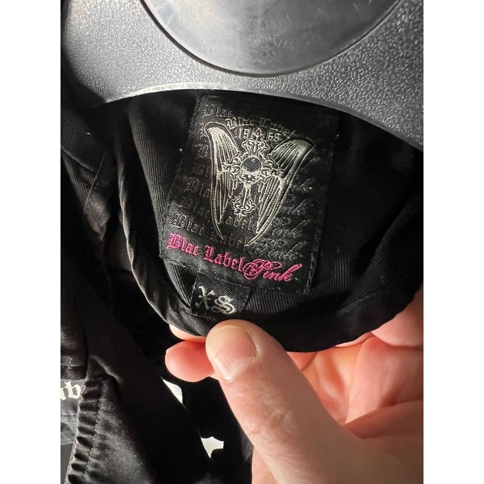 Other Y2K Black Label Goth Grunge Skull Wings Womens side zip Jack Size XS / US 0-2 / IT 36-38 - 5 Thumbnail