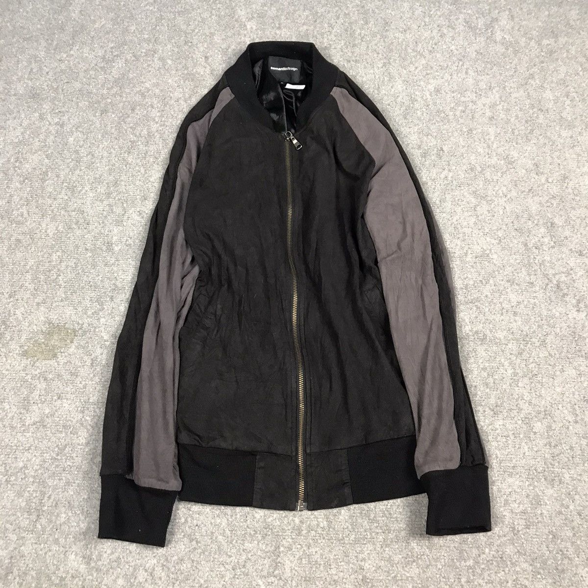 Japanese Brand × Vintage Semanticdesign Soft polyesters bomber jacket Size US M / EU 48-50 / 2 - 11 Thumbnail