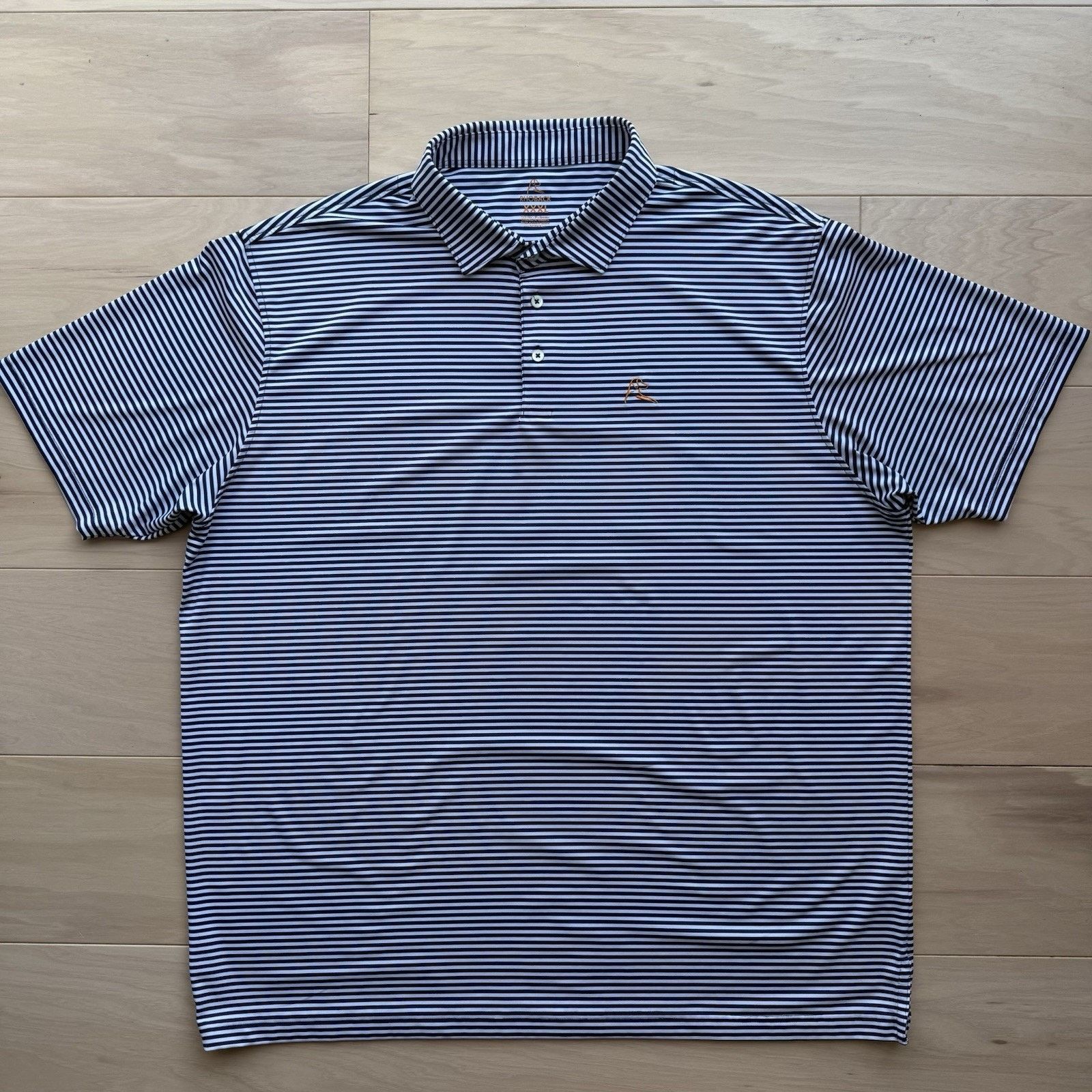 Other Rhoback Polo Shirt 3XL Navy White Striped Golf Tennis Size US XXL / EU 58 / 5 - 2 Thumbnail