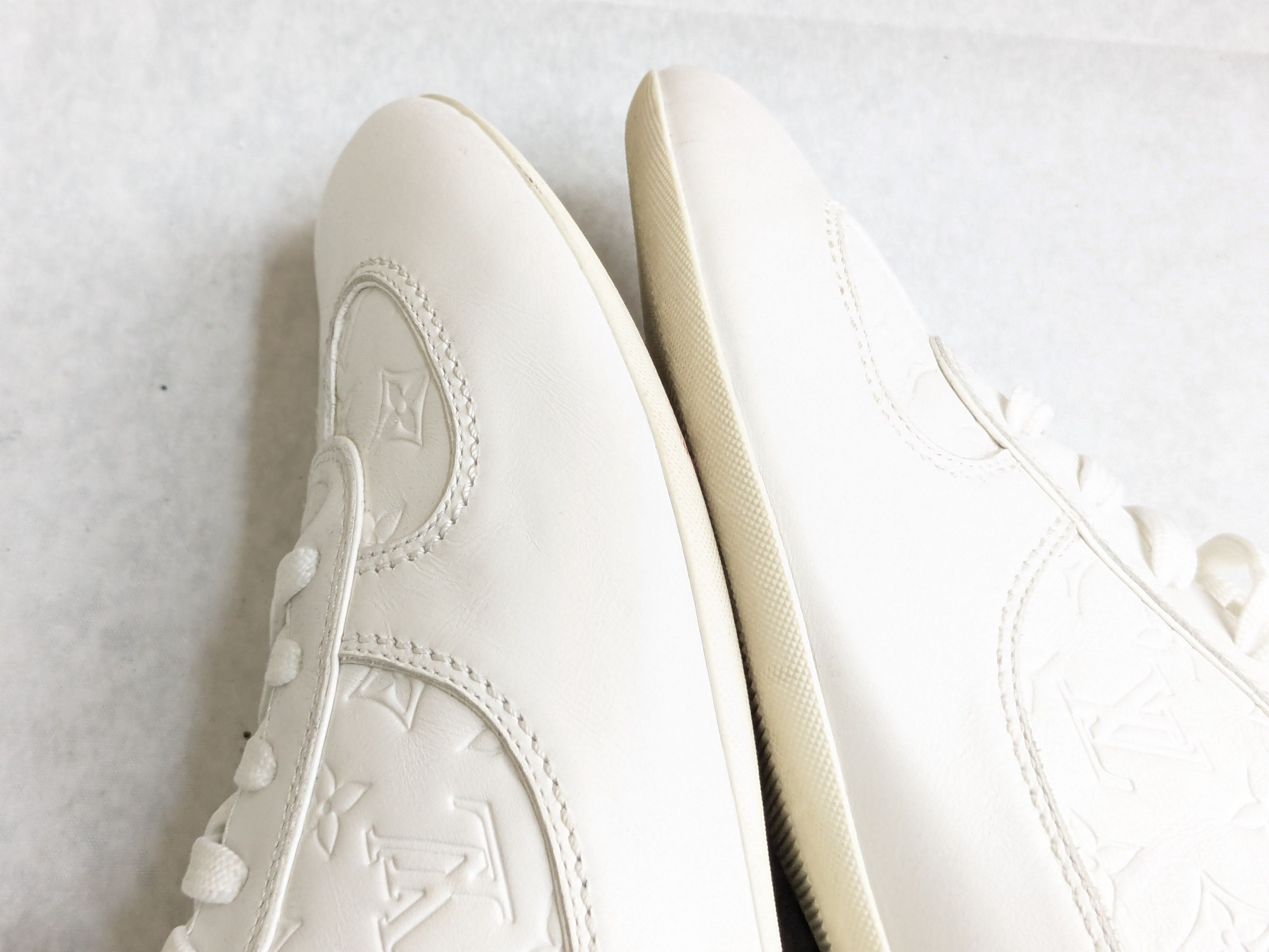 Louis Vuitton Louis Vuitton Sneakers White 7.5 Monogram Logo High Tops Size US 7.5 / EU 40-41 - 10 Thumbnail