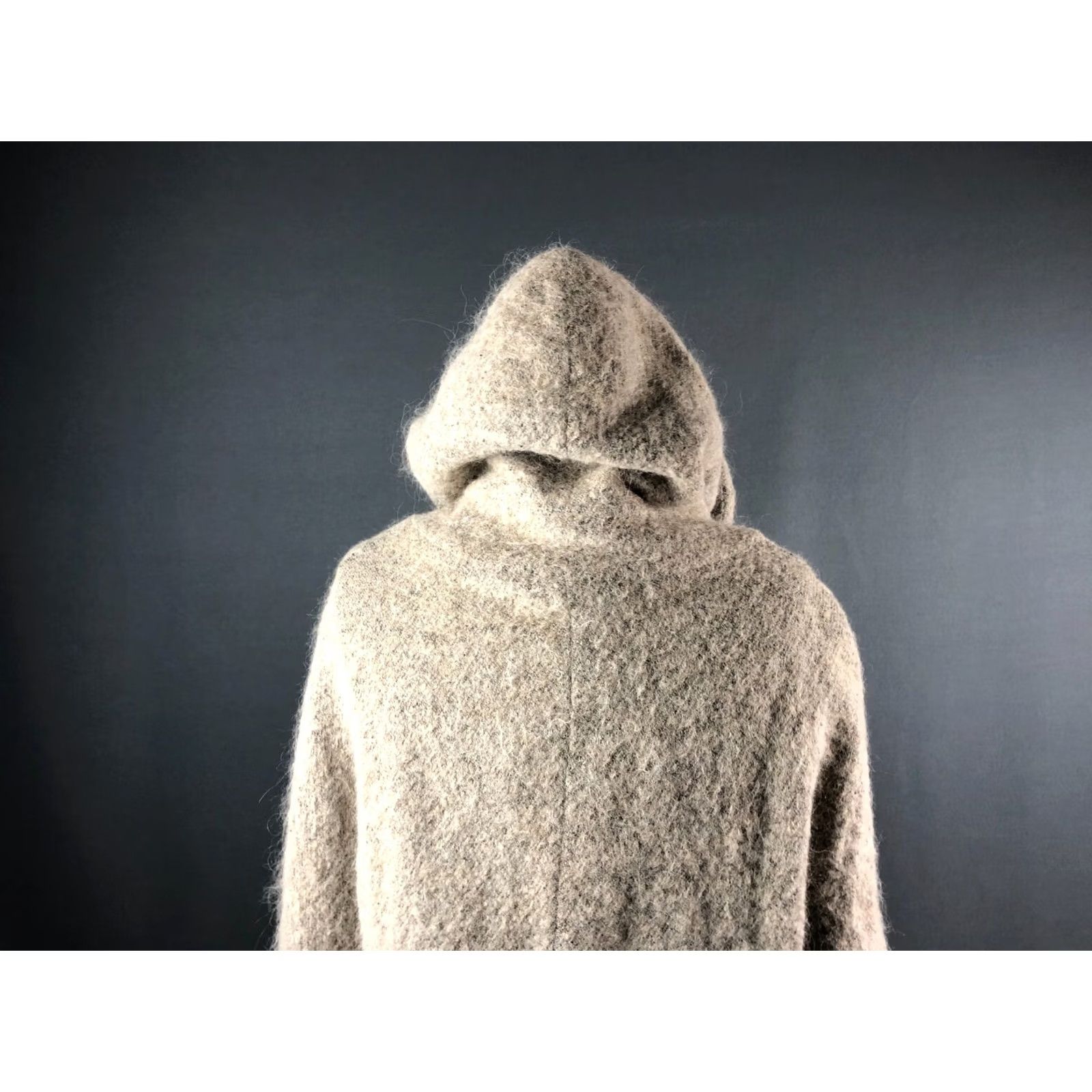 Cop Copine Cop-Copine Coat Wool Beige Women Size 38 Hooded Short New Size 26" / US 2 / IT 38 - 4 Thumbnail