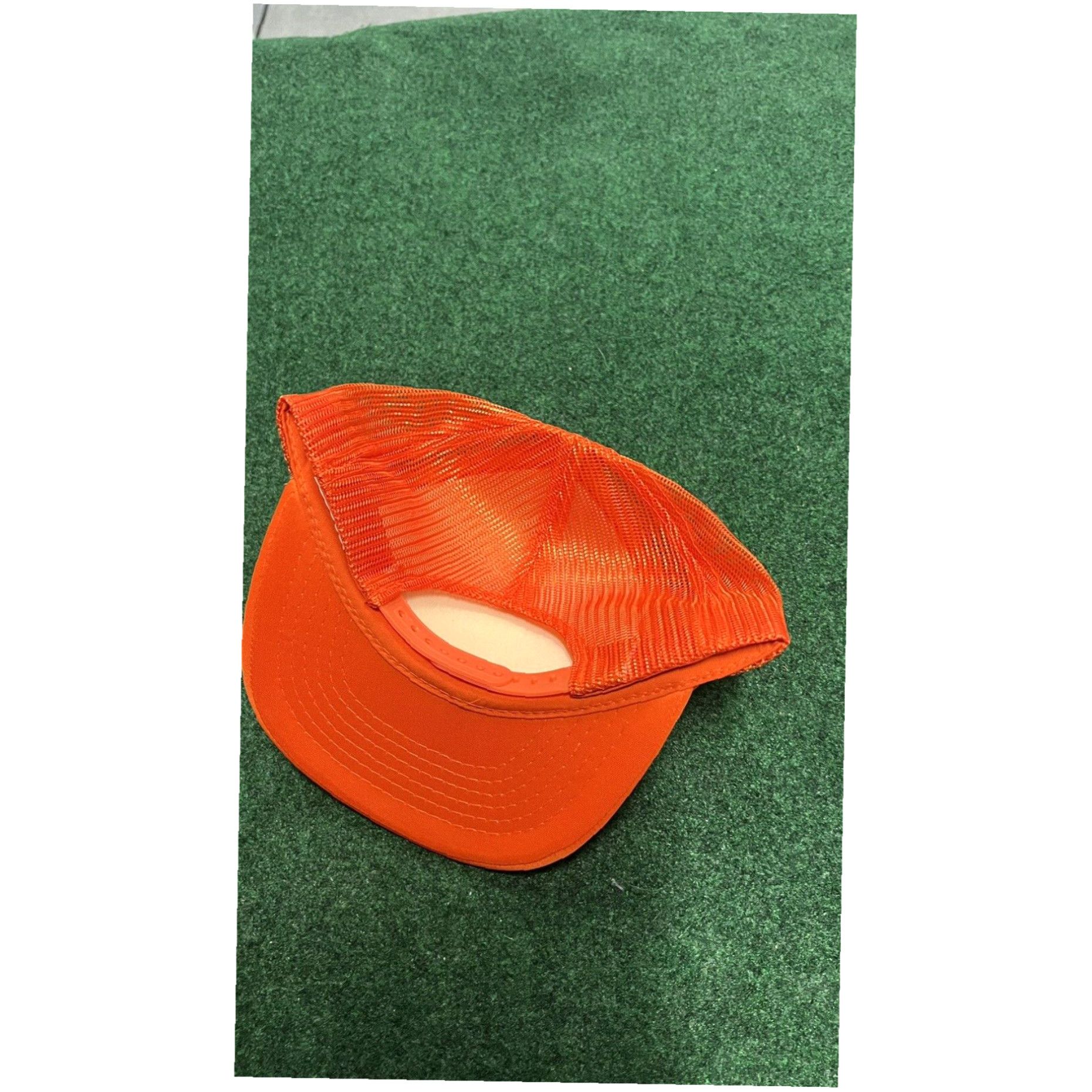 Vintage Vintage Lowrider Chicano Hat Y2K One Size Snapback Foam Trucker Hat Orange Size ONE SIZE - 5 Thumbnail