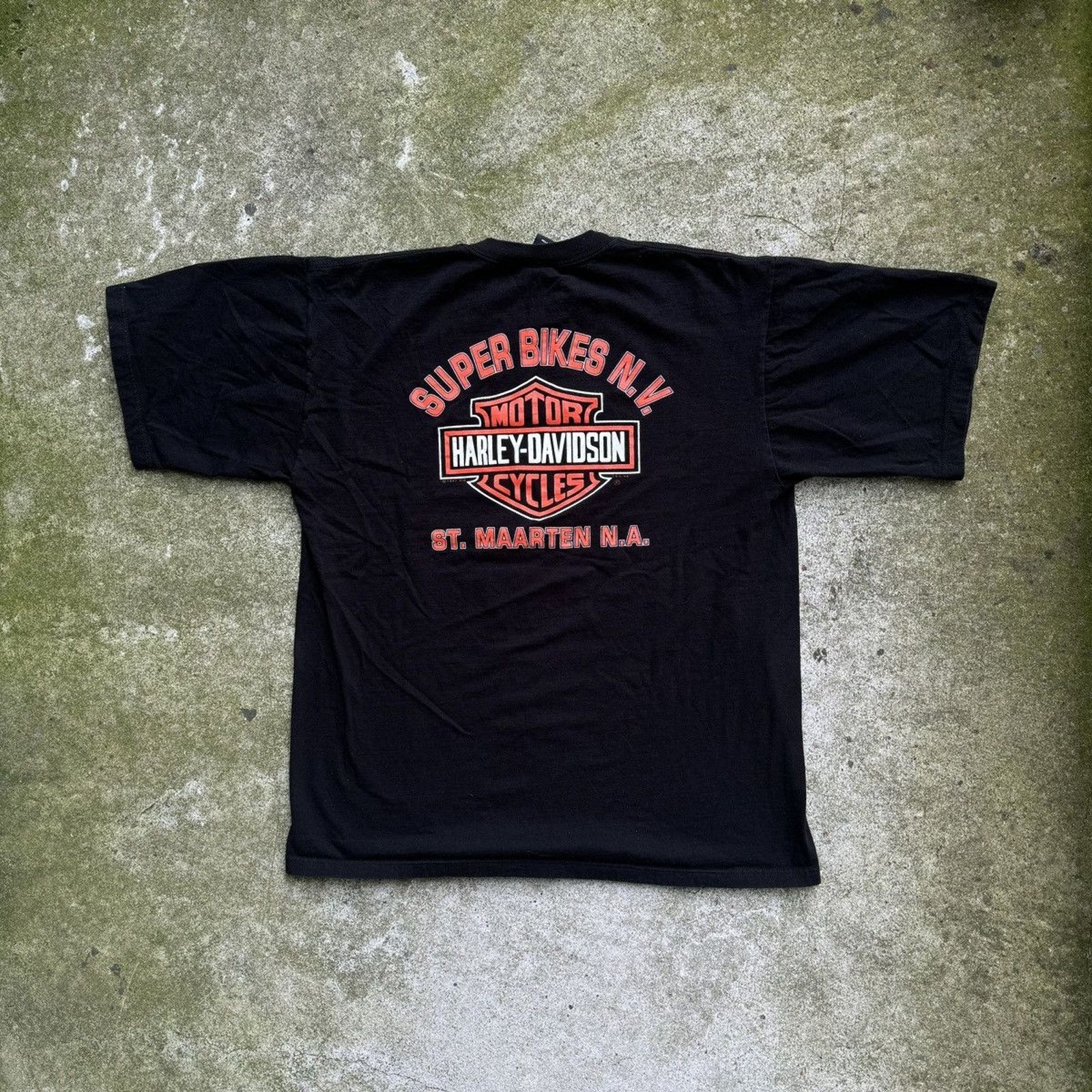 Harley Davidson Harley Oversized Chrome Big Logo Shirt ERD Grunge Biker WCC Size US L / EU 52-54 / 3 - 2 Thumbnail