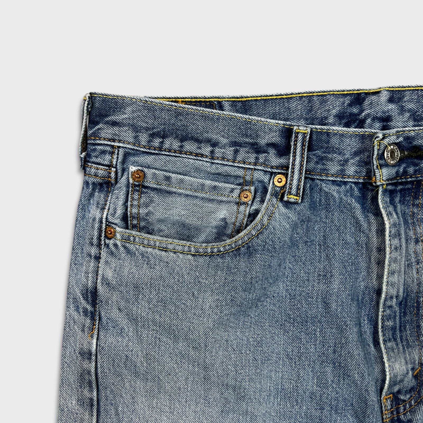 Levi's × Vintage Levi's 505 Jeans 36x32 Original Straight Leg Denim Pants Size US 36 / EU 52 - 3 Thumbnail