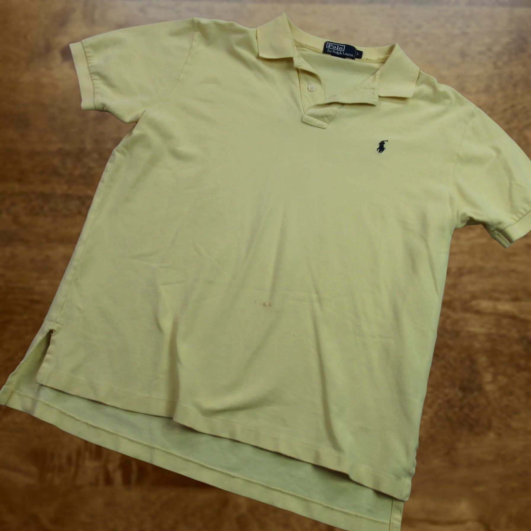 Polo Ralph Lauren Polo Ralph Lauren Shirt Polo Mens Large Short Sleeve Golf Yellow Casual Size US L / EU 52-54 / 3 - 1 Thumbnail