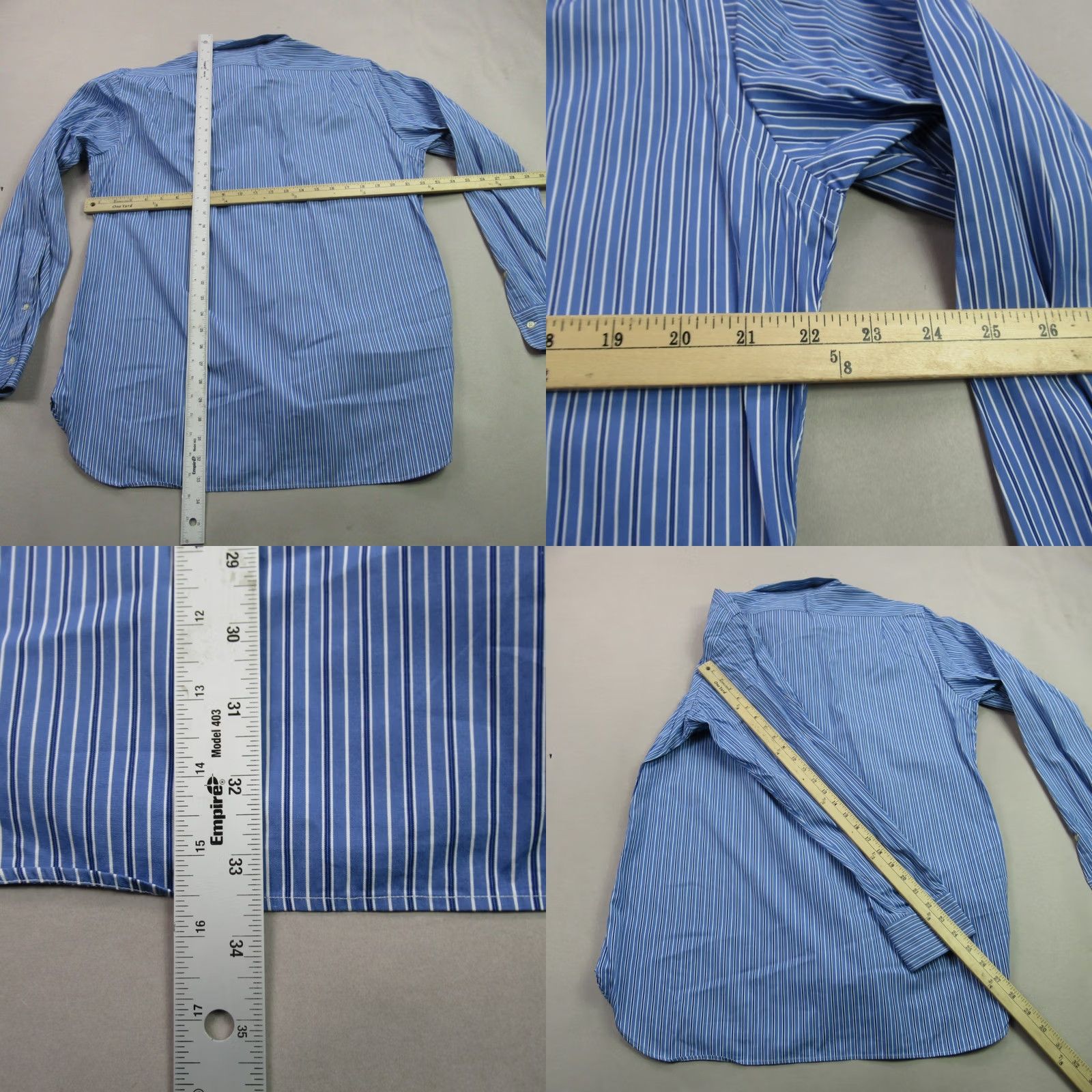 Polo Ralph Lauren Polo Ralph Lauren Shirt Mens Blue Long Sleeve Button Up 16.5 Large Casual Knitted 100% Cotton 4 Seasons Regular Fit Size US L / EU 52-54 / 3 - 8 Thumbnail