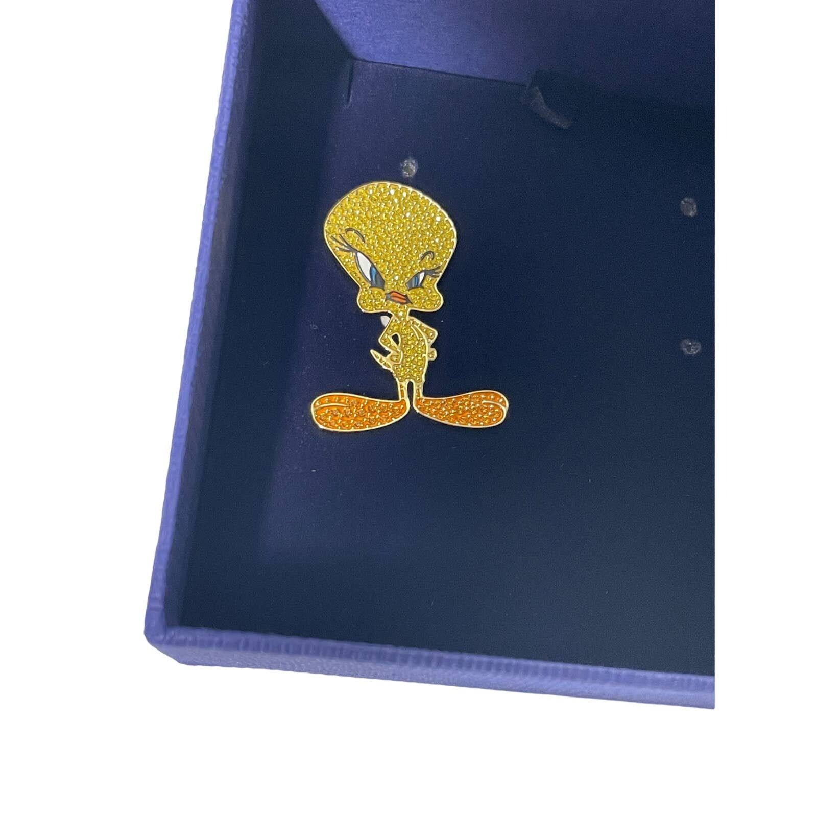 Swarovski Swarovski Tweety Tie PIN Looney Tunes new Size ONE SIZE - 5 Thumbnail