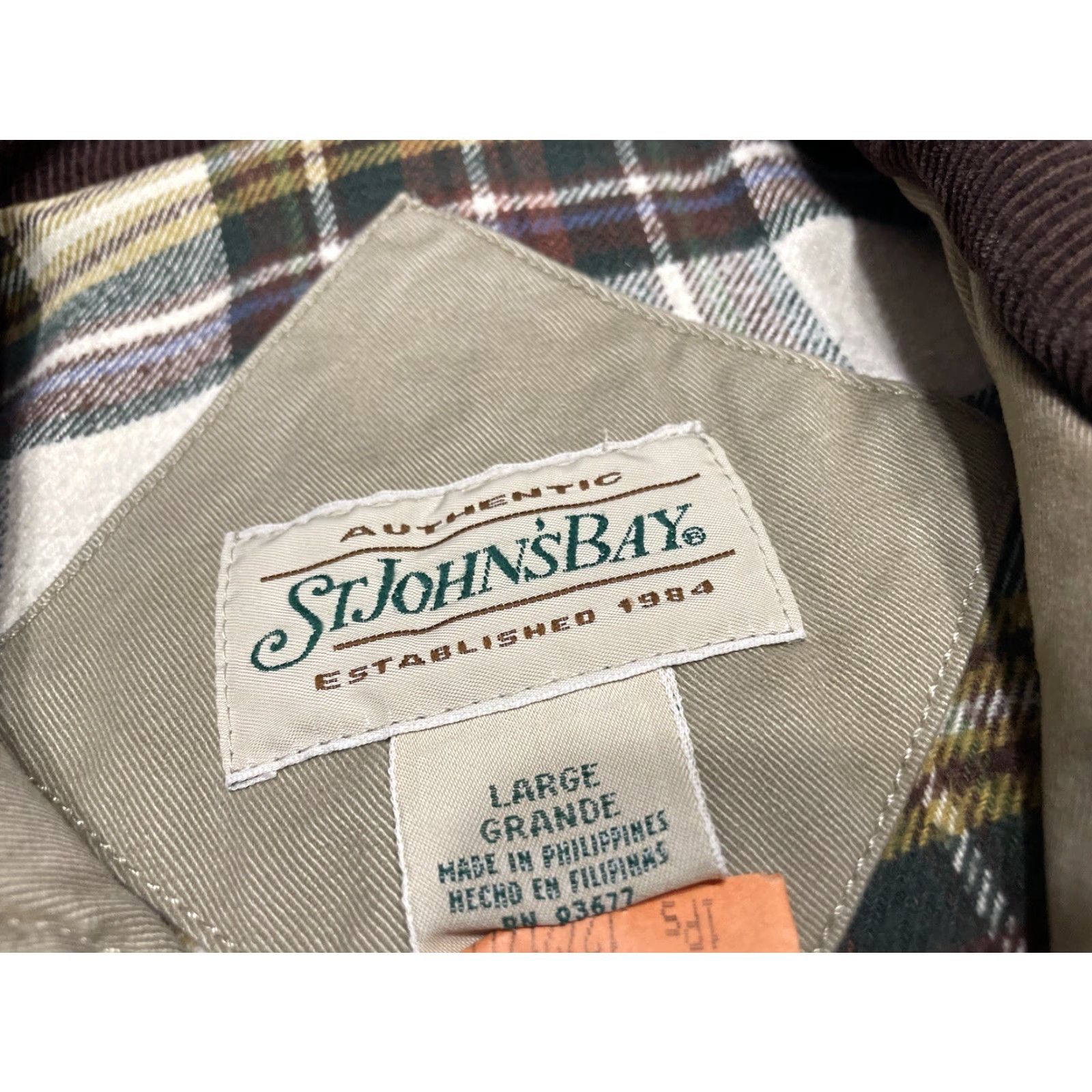 Vintage VTG Chore Coat Jacket Mens L Corduroy Collar Brown Denim Cotton 90s Grunge Southwestern USA Manisha Size US L / EU 52-54 / 3 - 2 Thumbnail
