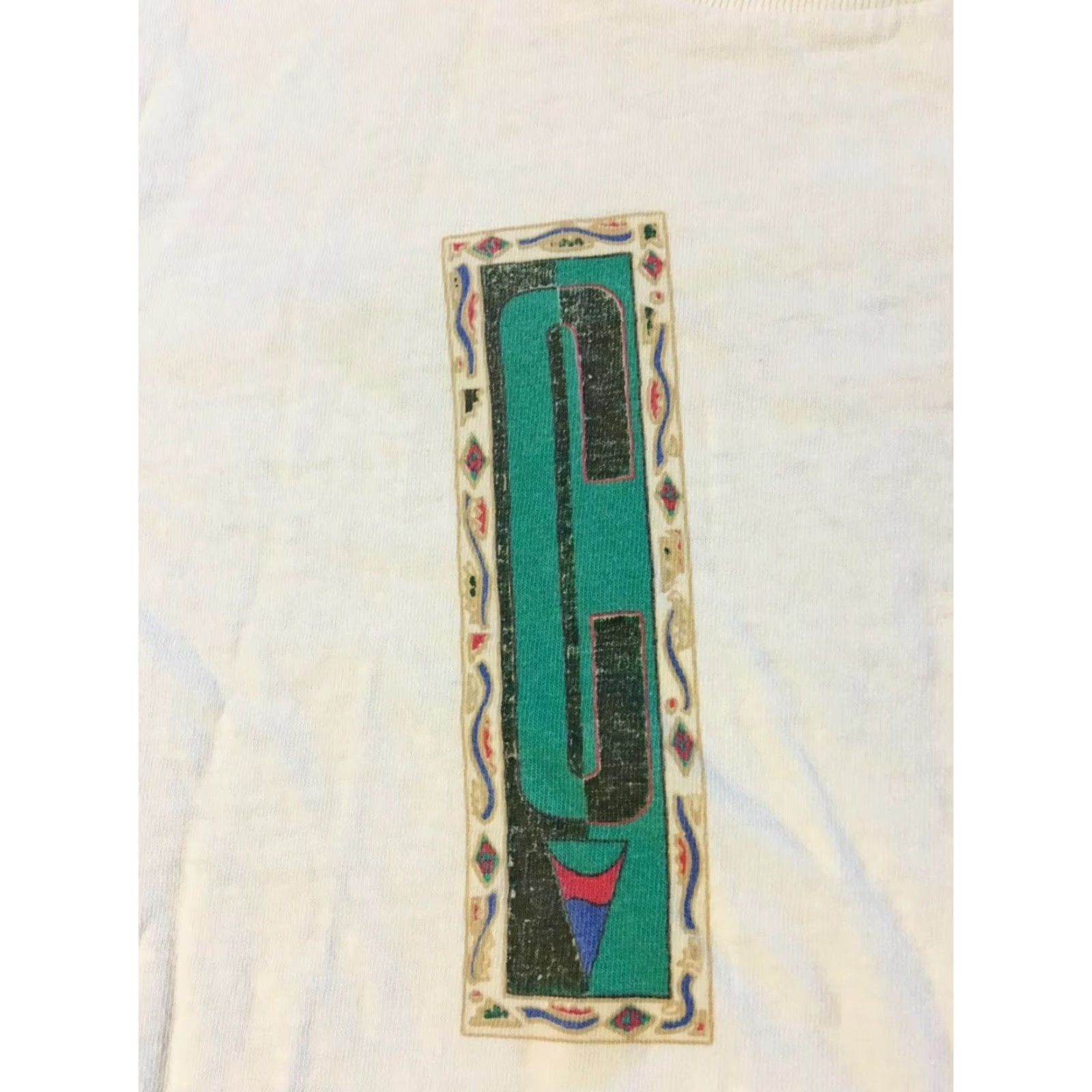 Vintage VINTAGE Club Sportswear T-Shirt Men L White 90s Surf Grunge Punk single stitch faded distressed Shirt USA Beach Ocean Tropical Sports Retro Rock Size US L / EU 52-54 / 3 - 4 Thumbnail